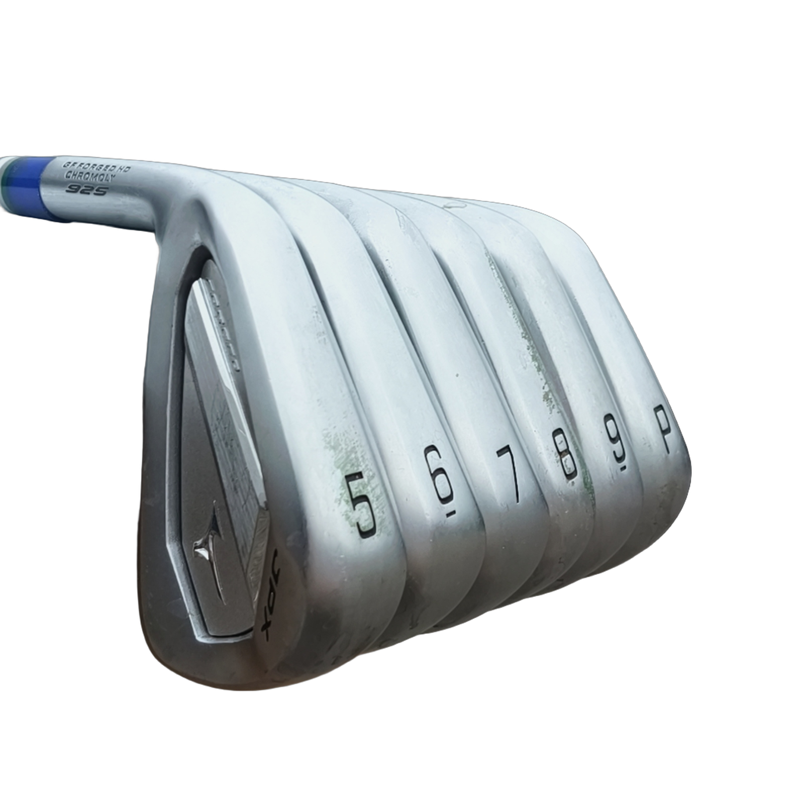 Venstre Mizuno JPX 925 Forged Jernsæt / 5-PW / Flex Stiff / Grafit [model:birefnet-general] [bg:handrolled]