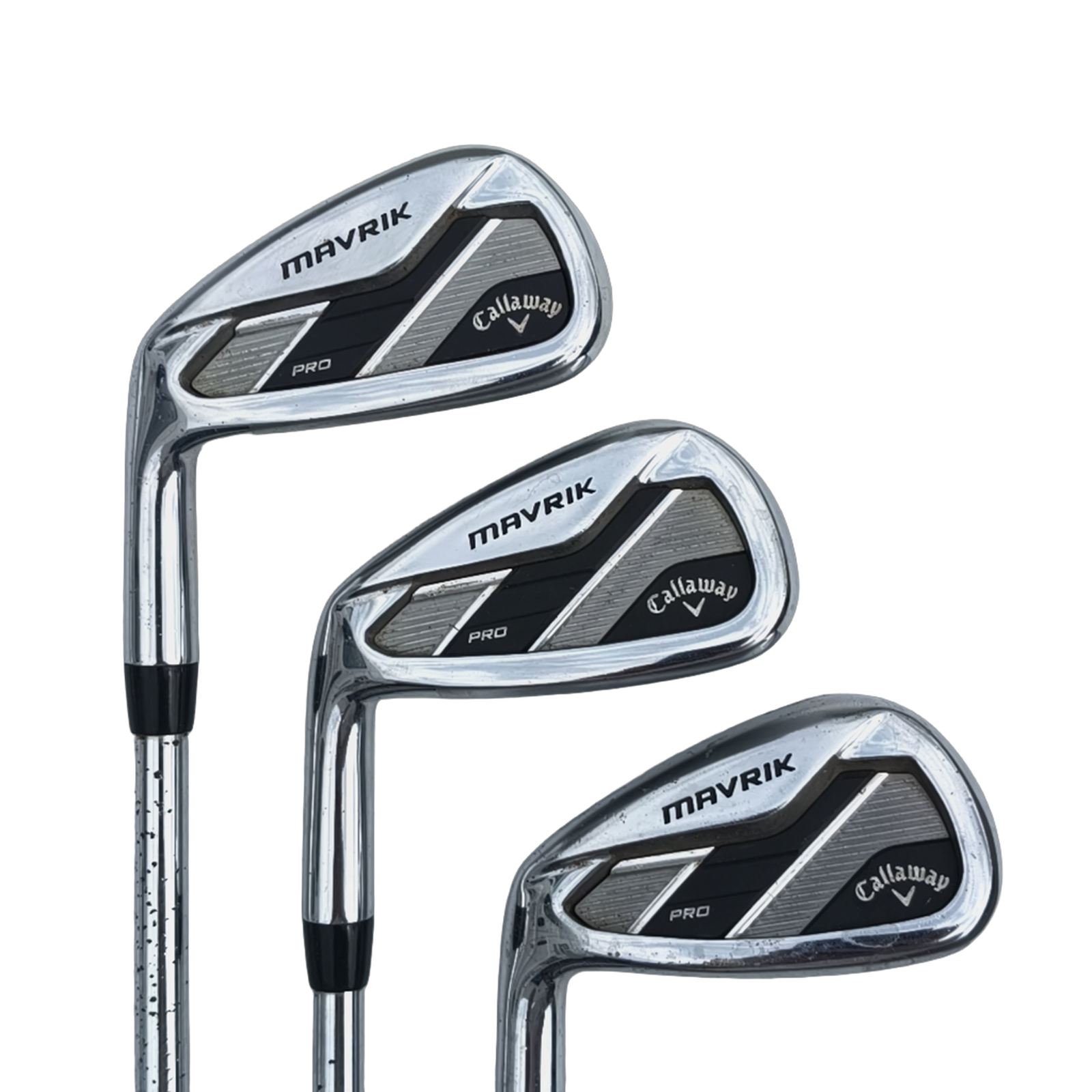 Venstre Callaway Mavrik Pro Jernsæt / 5-PW+AW / Flex Stiff / Stål [model:birefnet-general] [bg:handrolled]