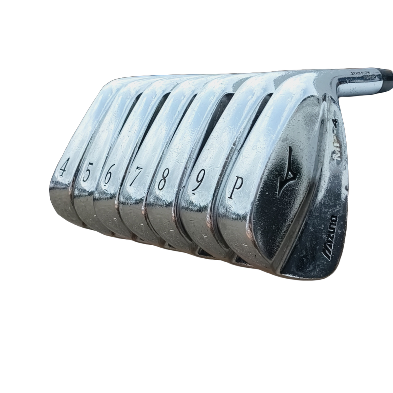 Mizuno MP-4 Jernsæt / 4-PW / Flex Stiff / Stål [model:birefnet-general] [bg:handrolled]