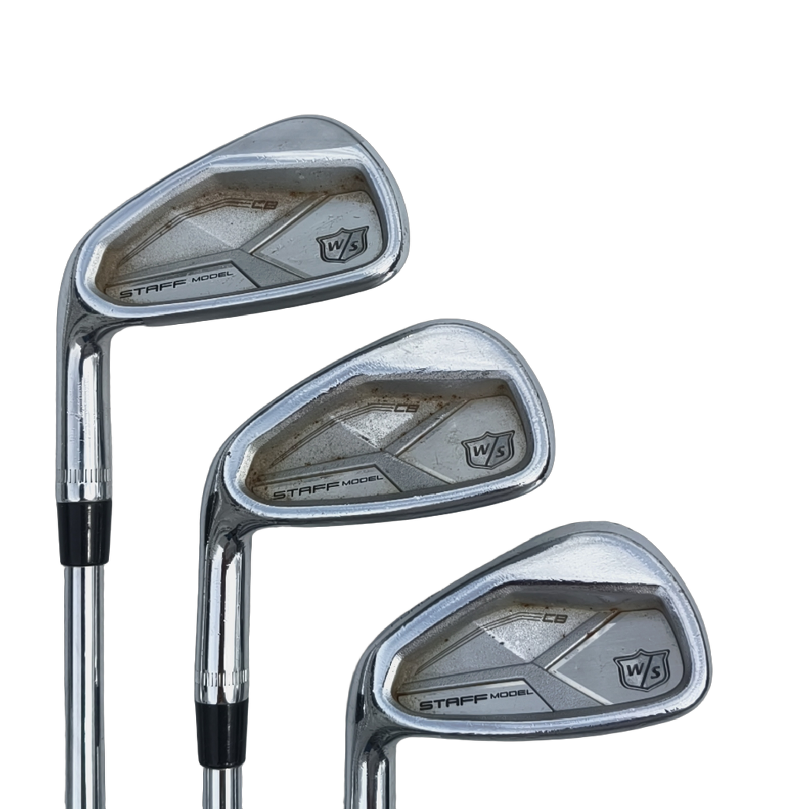 Venstre Wilson Staff Model CB Jernsæt / 5-PW / Flex Stiff / Stål [model:birefnet-general] [bg:handrolled]