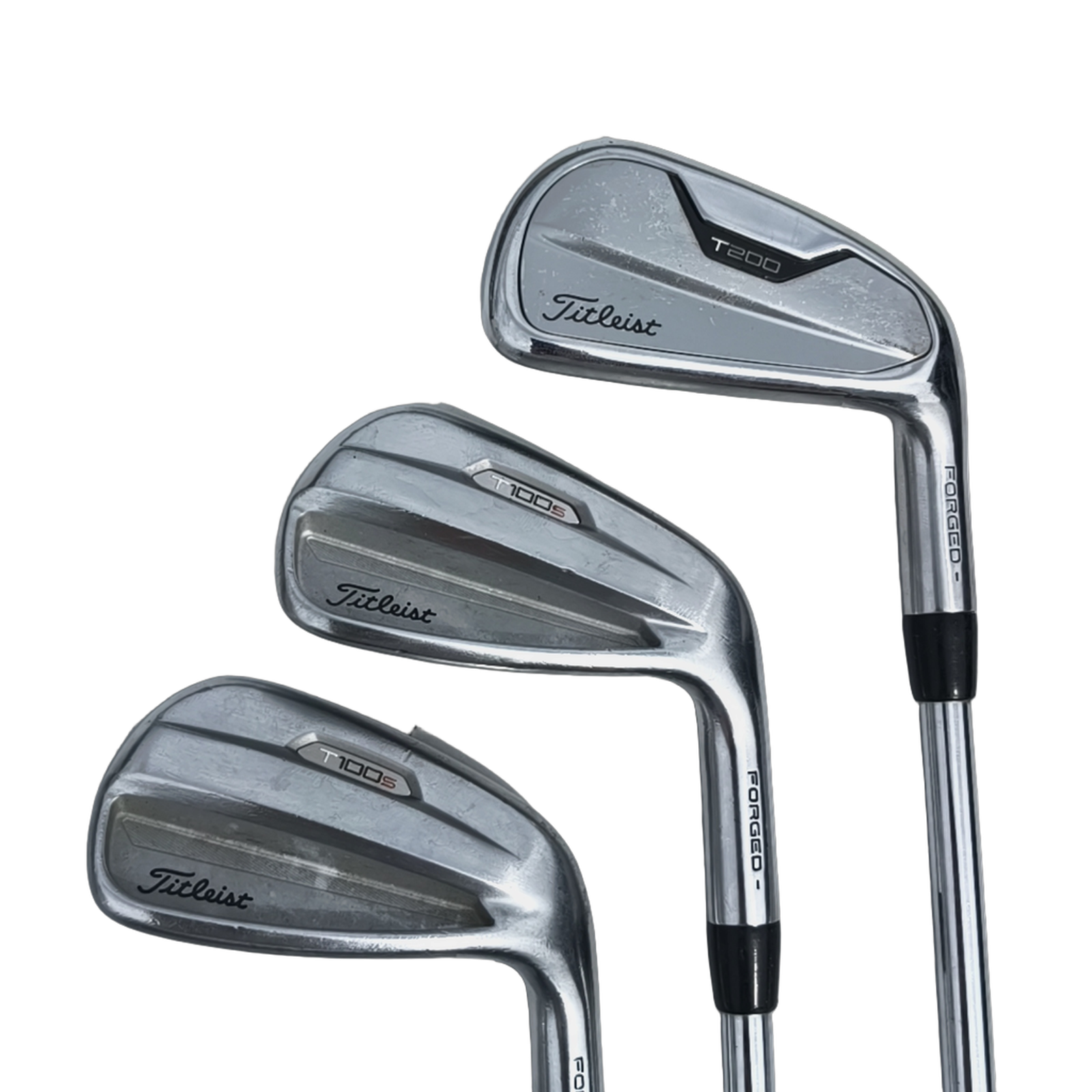 Titleist T100s/T200 Combo Jernsæt / 5-PW / Flex Stiff / Stål [model:birefnet-general] [bg:handrolled]