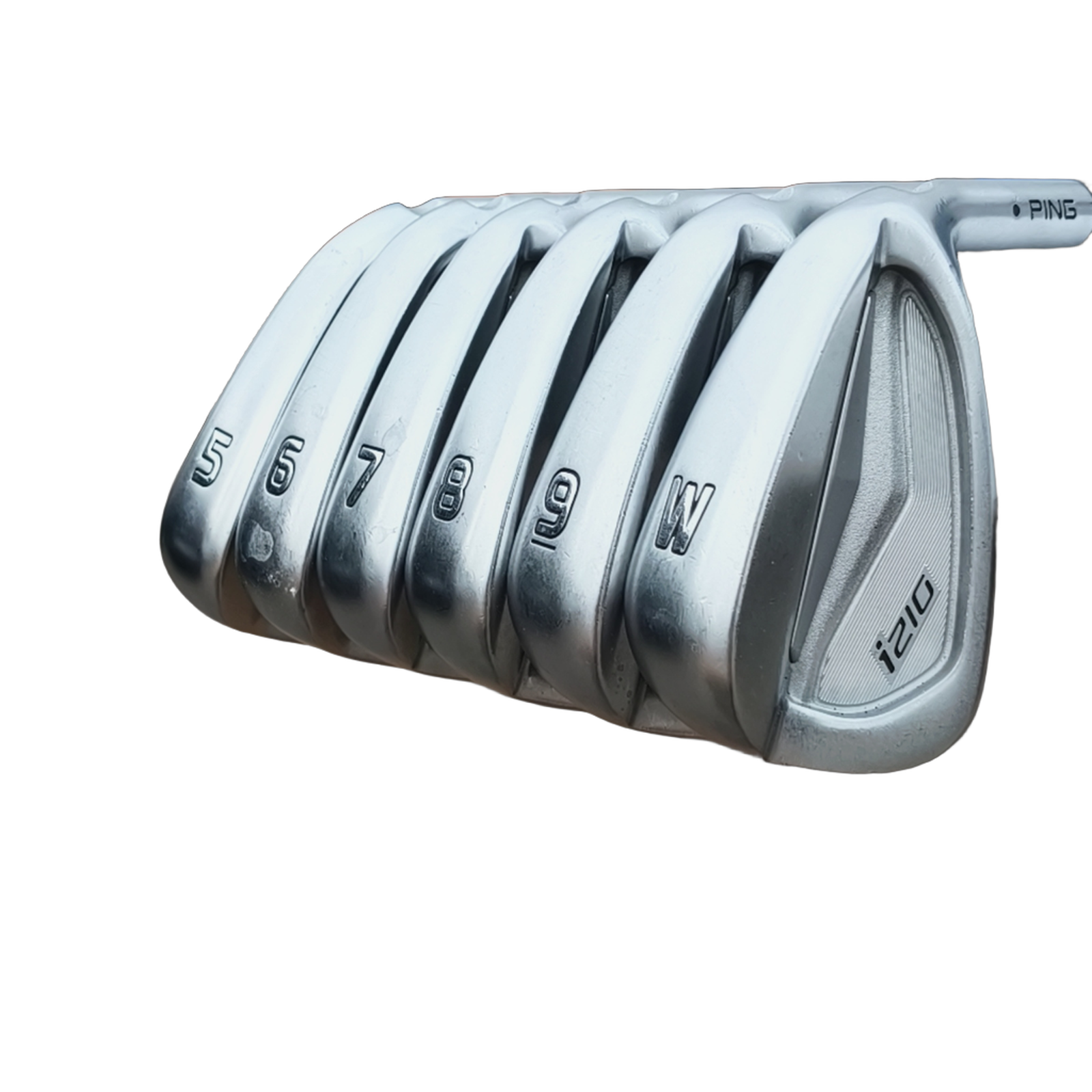 PING I210 Jernsæt / 5-PW / Flex Stiff / Stål [model:birefnet-general] [bg:handrolled]