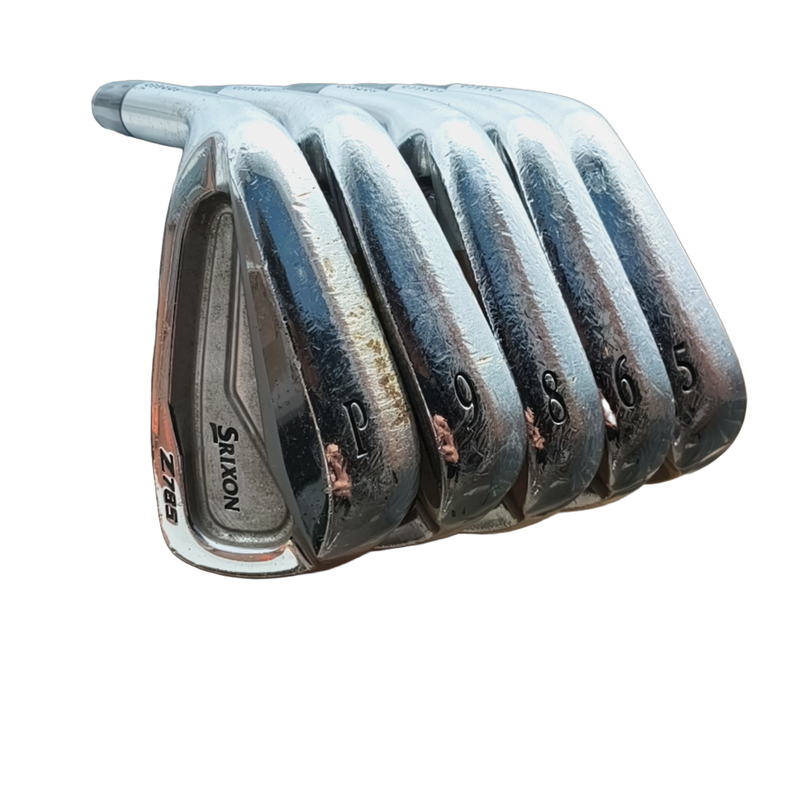 Venstre Srixon Z785 Jernsæt / 5-PW / Flex Regular / Stål [model:birefnet-general] [bg:handrolled]