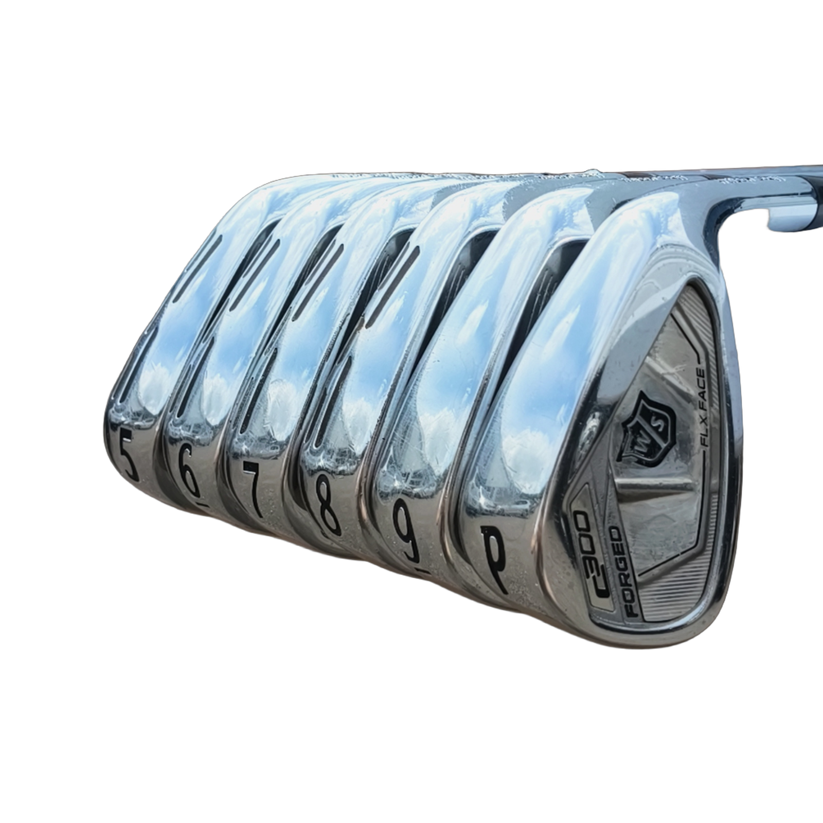 Wilson Staff C300 Forged Jernsæt / 5-PW / Flex Stiff / Stål [model:birefnet-general] [bg:handrolled]