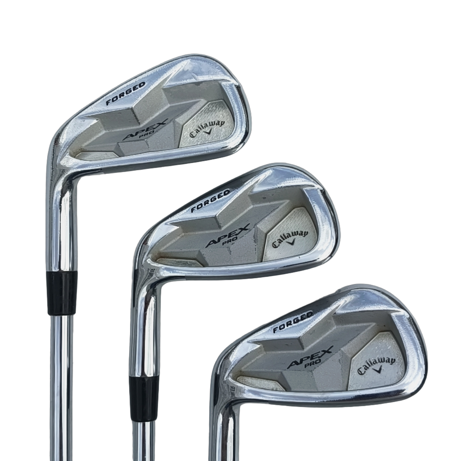 Venstre Callaway Apex Pro Forged Jernsæt / 4-PW / Flex Regular / Stål [model:birefnet-general] [bg:handrolled]