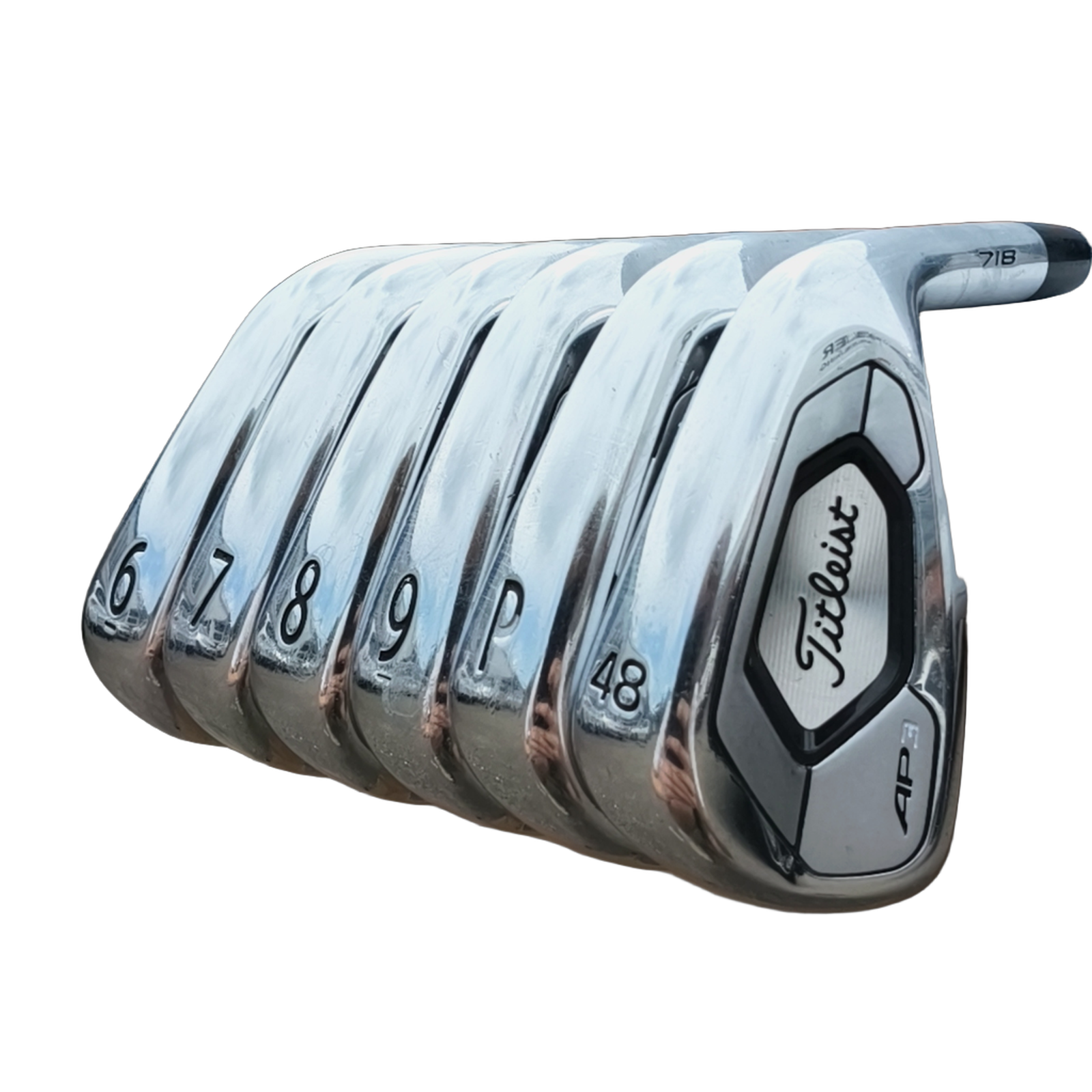 Titleist AP3 718 Jernsæt / 6-PW+GW / Flex Stiff / Stål [model:birefnet-general] [bg:handrolled]
