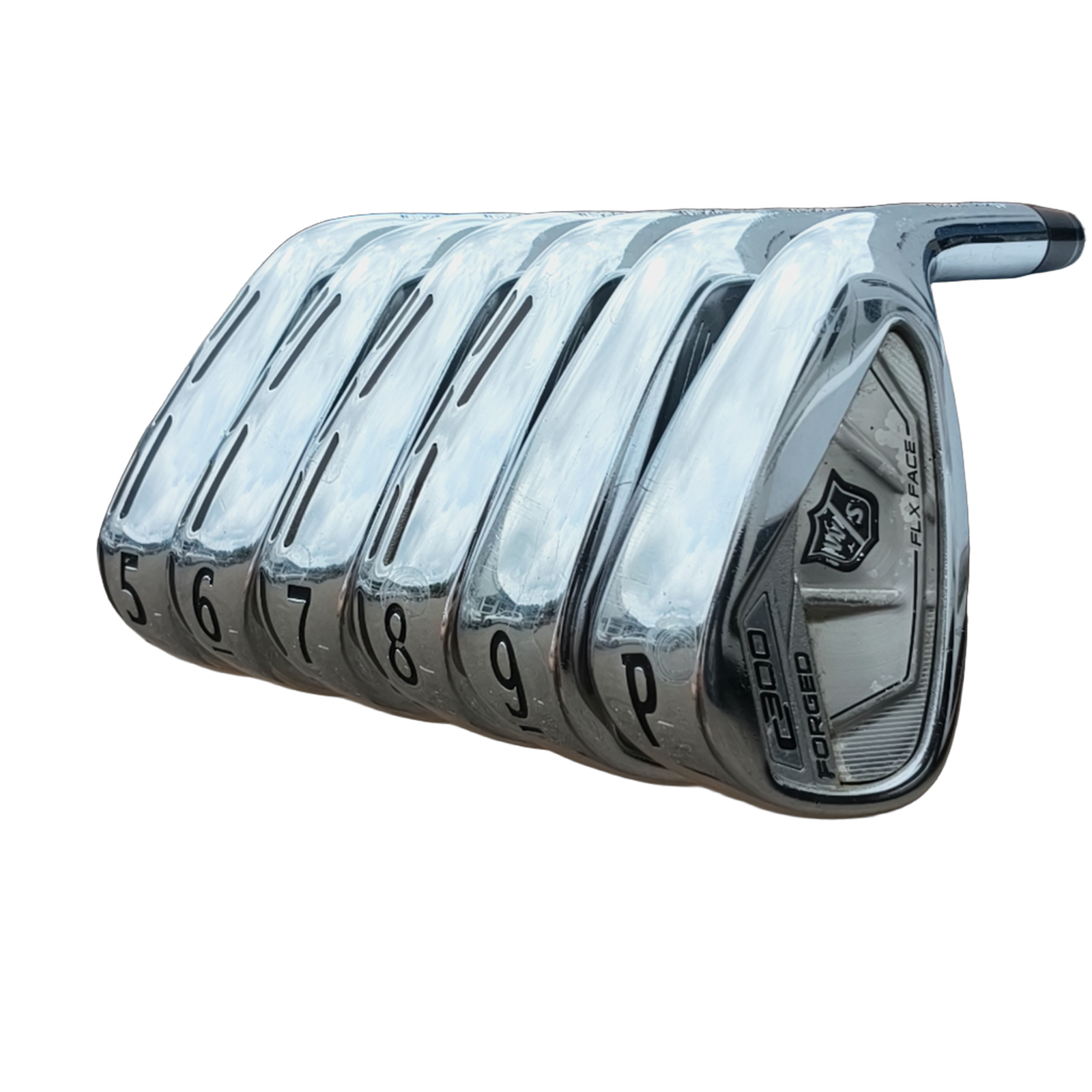 Wilson Staff C300 Forged Jernsæt / 5-PW / Flex Stiff / Stål [model:birefnet-general] [bg:handrolled]