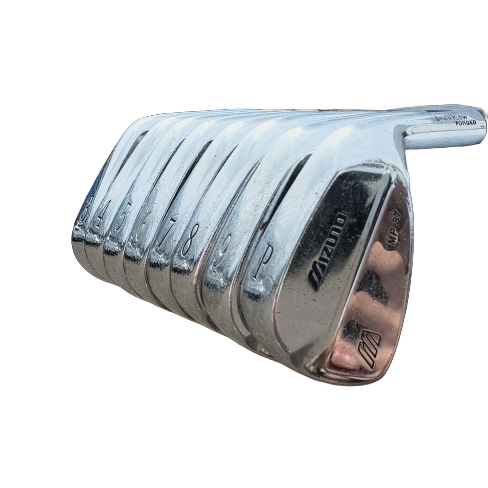 Mizuno MP-37 Jernsæt / 3-PW / Flex Stiff / Stål [model:birefnet-general] [bg:handrolled]