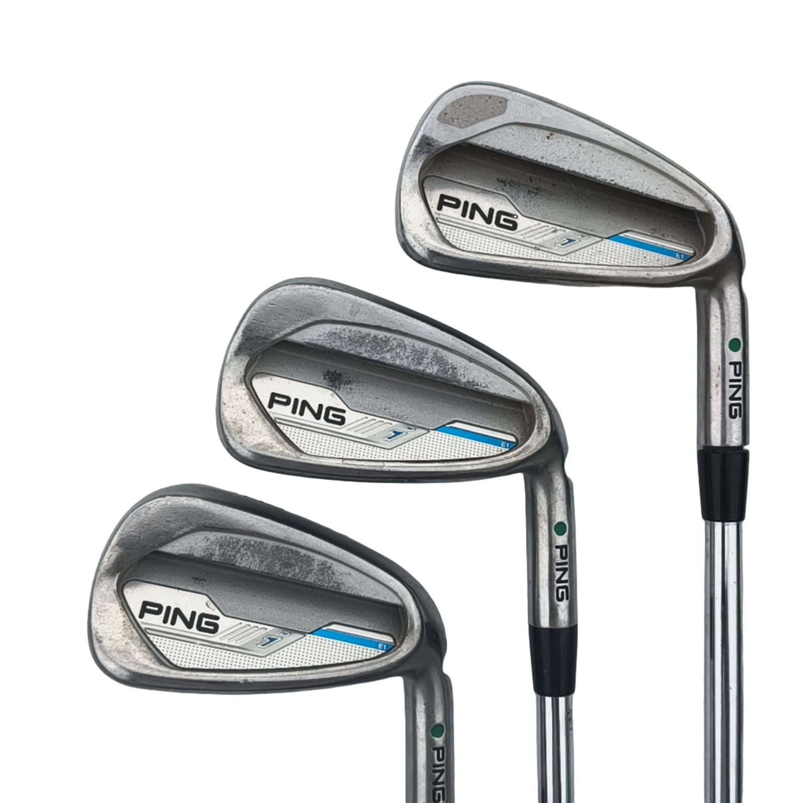 PING i Series E1 Jernsæt / 5-PW+GW / Flex Regular / Stål [model:birefnet-general] [bg:handrolled]