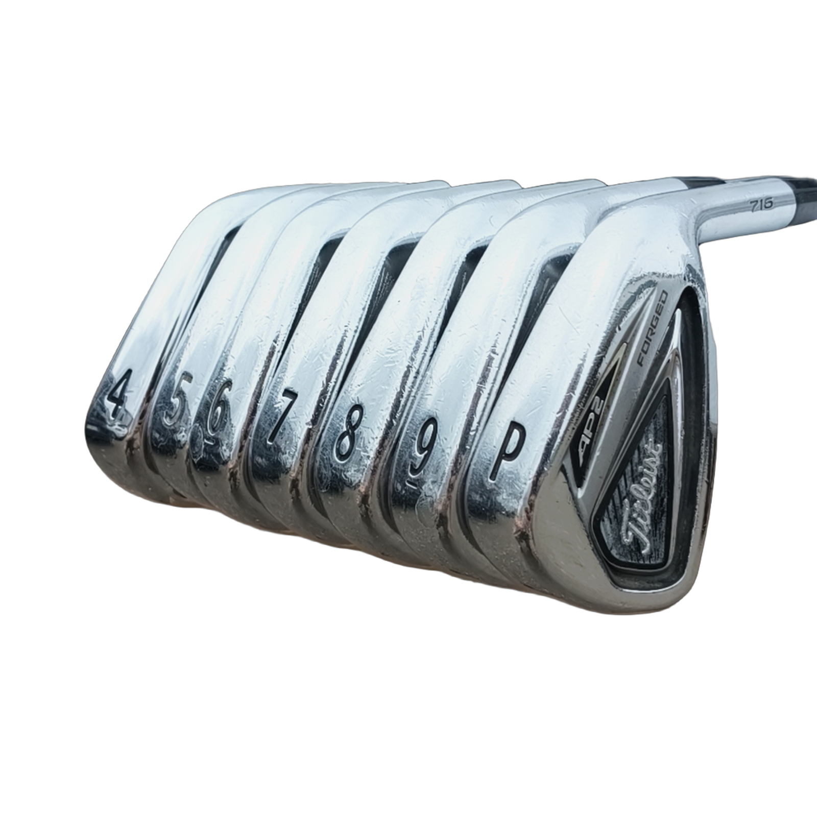Titleist AP2 716 Forged Jernsæt / 4-PW / Flex Regular / Stål [model:birefnet-general] [bg:handrolled]