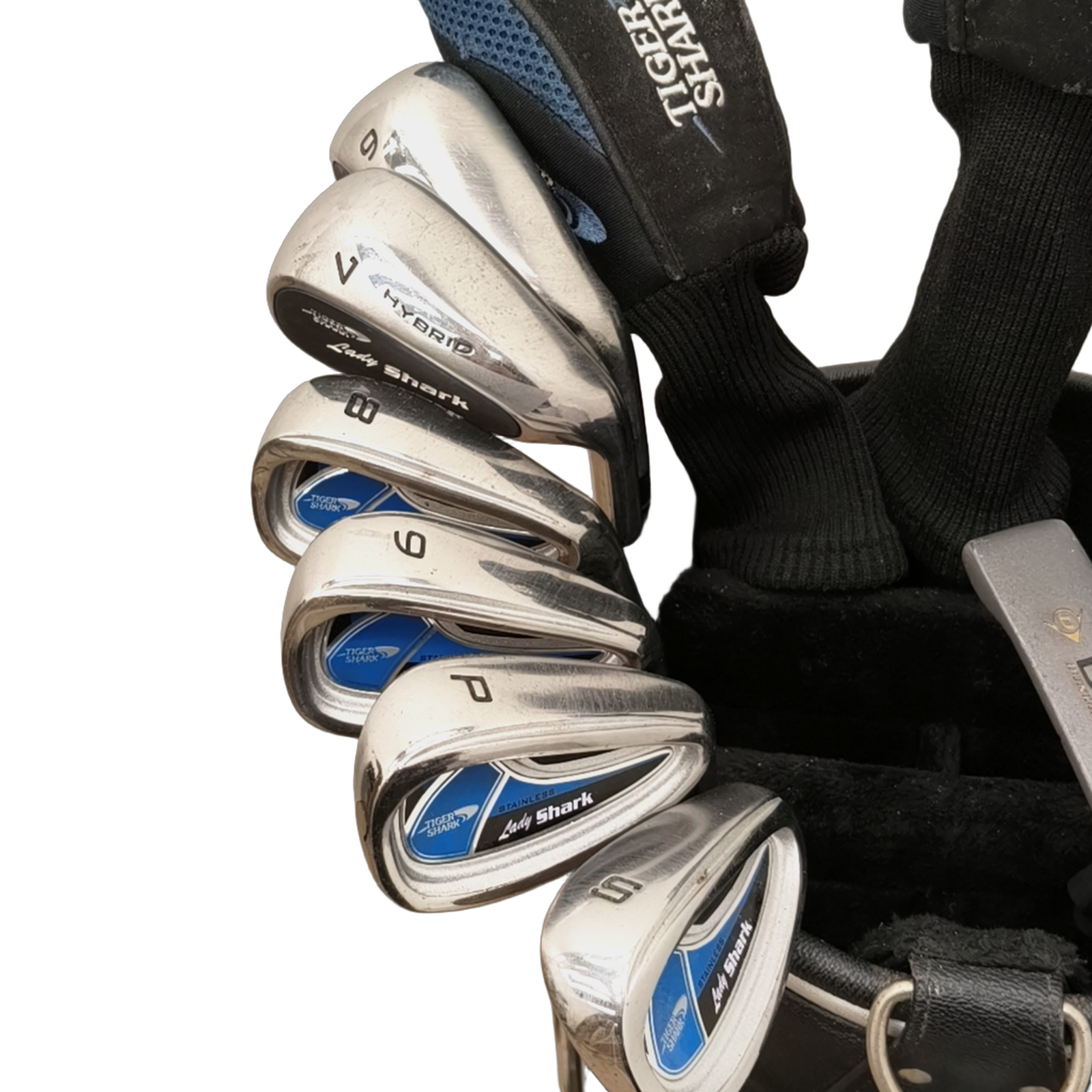 Tiger Shark Lady Shark Komplet Sæt Uden Bag / 6-PW+SW / Flex Ladies / Grafit [model:birefnet-general] [bg:handrolled]