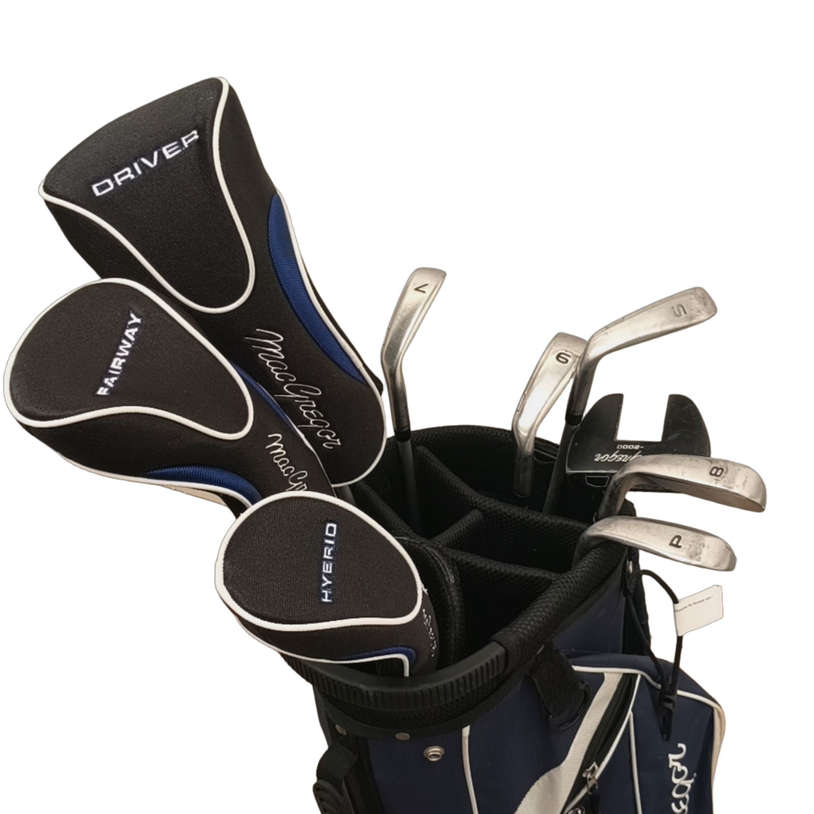 MacGregor CG-2000 Komplet Sæt Med Bag / 7-PW+SW / Flex Ladies / Grafit [model:birefnet-general] [bg:handrolled]