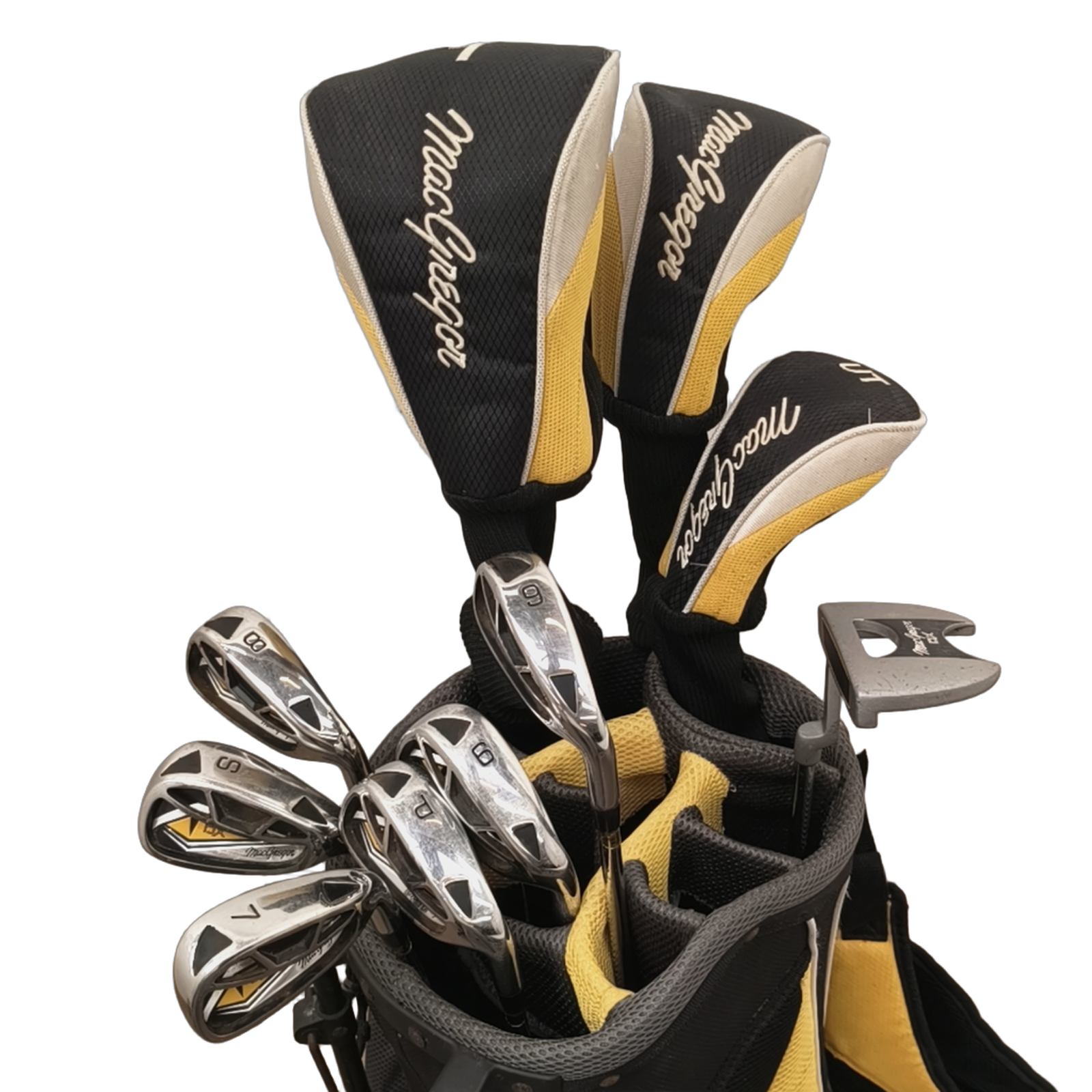 MacGregor DX Komplet Sæt Med Bag / 6-PW+SW / Flex Regular / Stål [model:birefnet-general] [bg:handrolled]