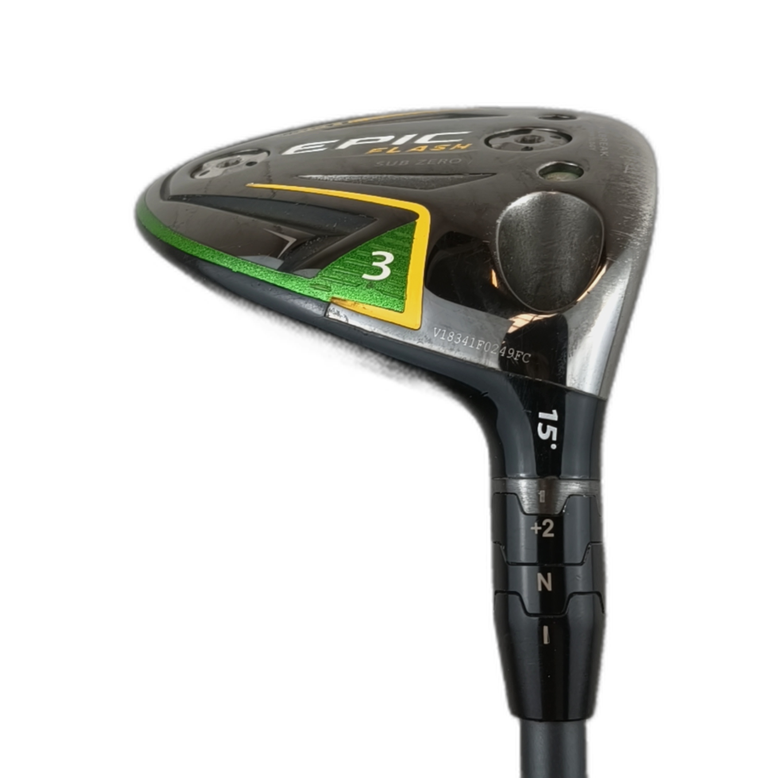 Callaway Epic Flash SubZero Fairway Wood / Flex Stiff / #3/15 [model:silueta] [bg:handrolled]