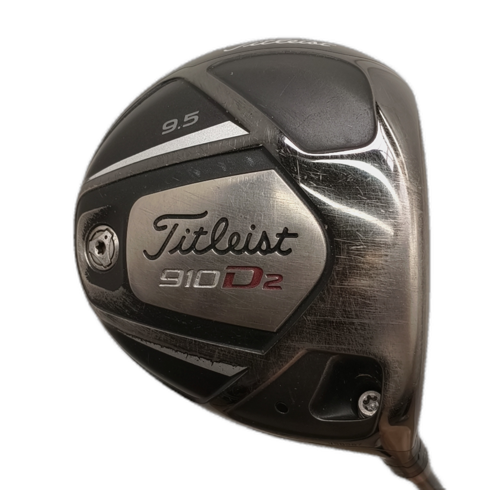 Titleist 910 D2 Driver / Flex Stiff / Loft 9.5 [model:silueta] [bg:handrolled]