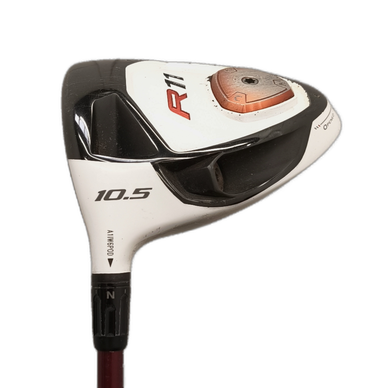 Venstre TaylorMade R11 Driver / Flex Regular / Loft 10.5 [model:silueta] [bg:handrolled]