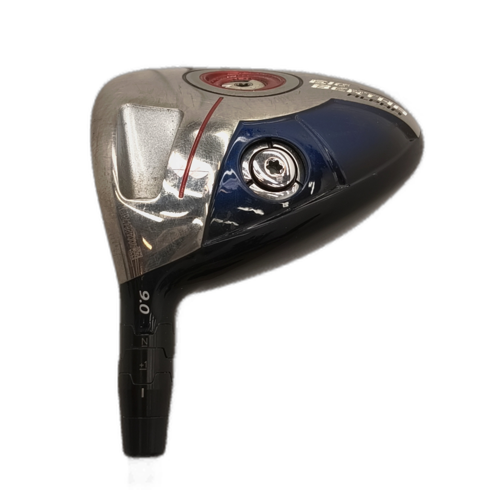 Venstre Callaway Big Bertha Alpha Driver / Flex Stiff / Loft 9 [model:silueta] [bg:handrolled]