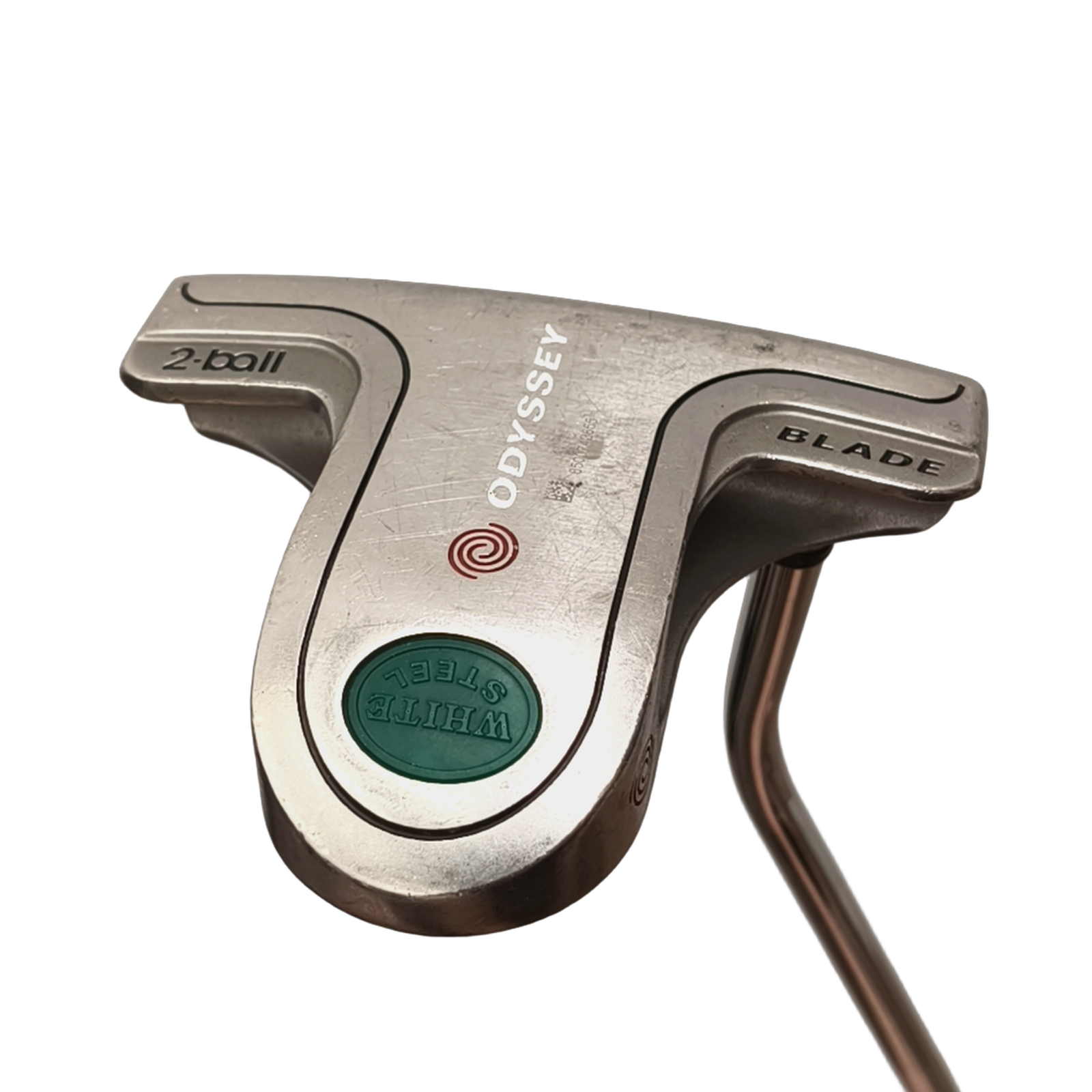 Odyssey 2-ball blade Putter / 35" [model:birefnet-general] [bg:handrolled]