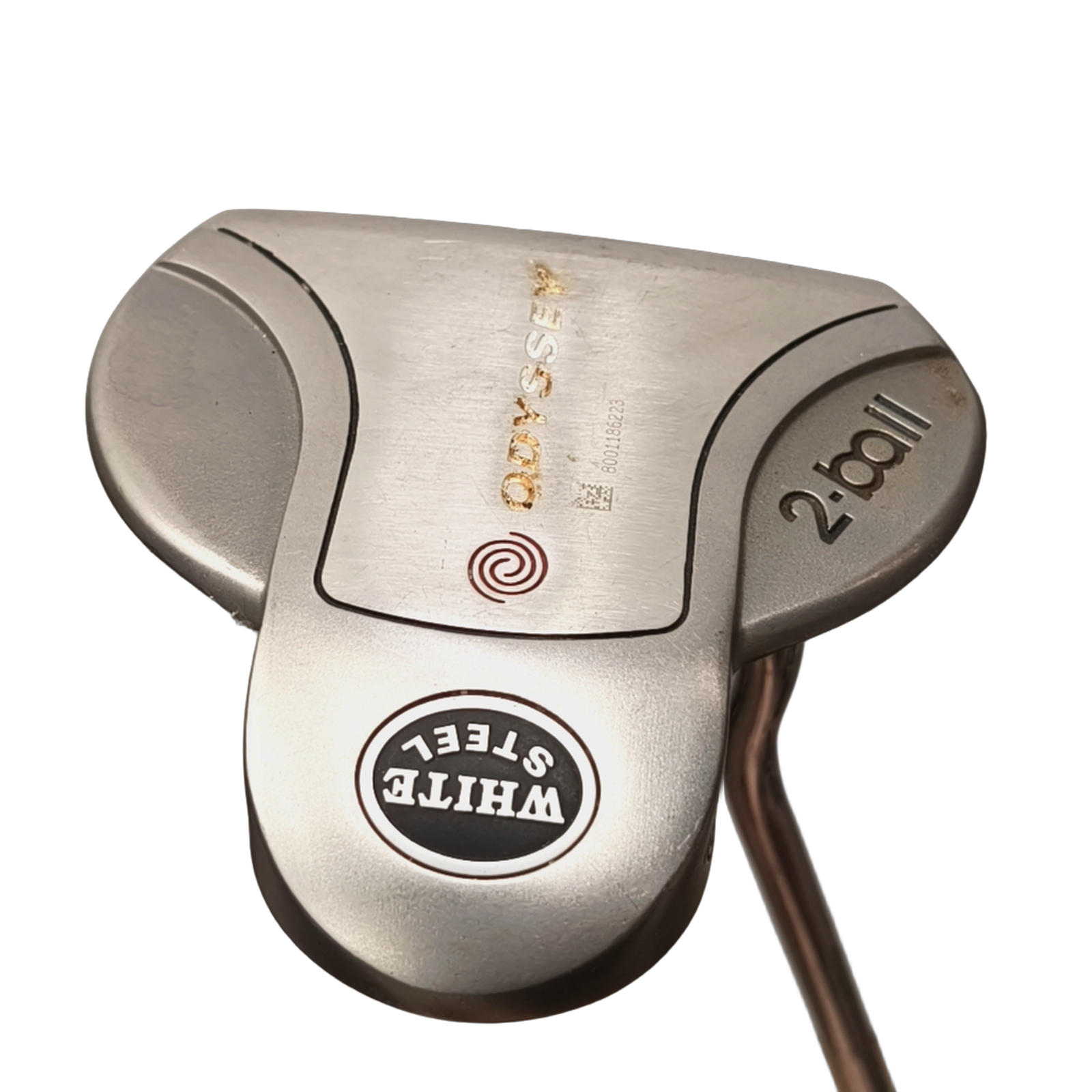 Odyssey White Steel 2-Ball Putter / 35" [model:birefnet-general] [bg:handrolled]