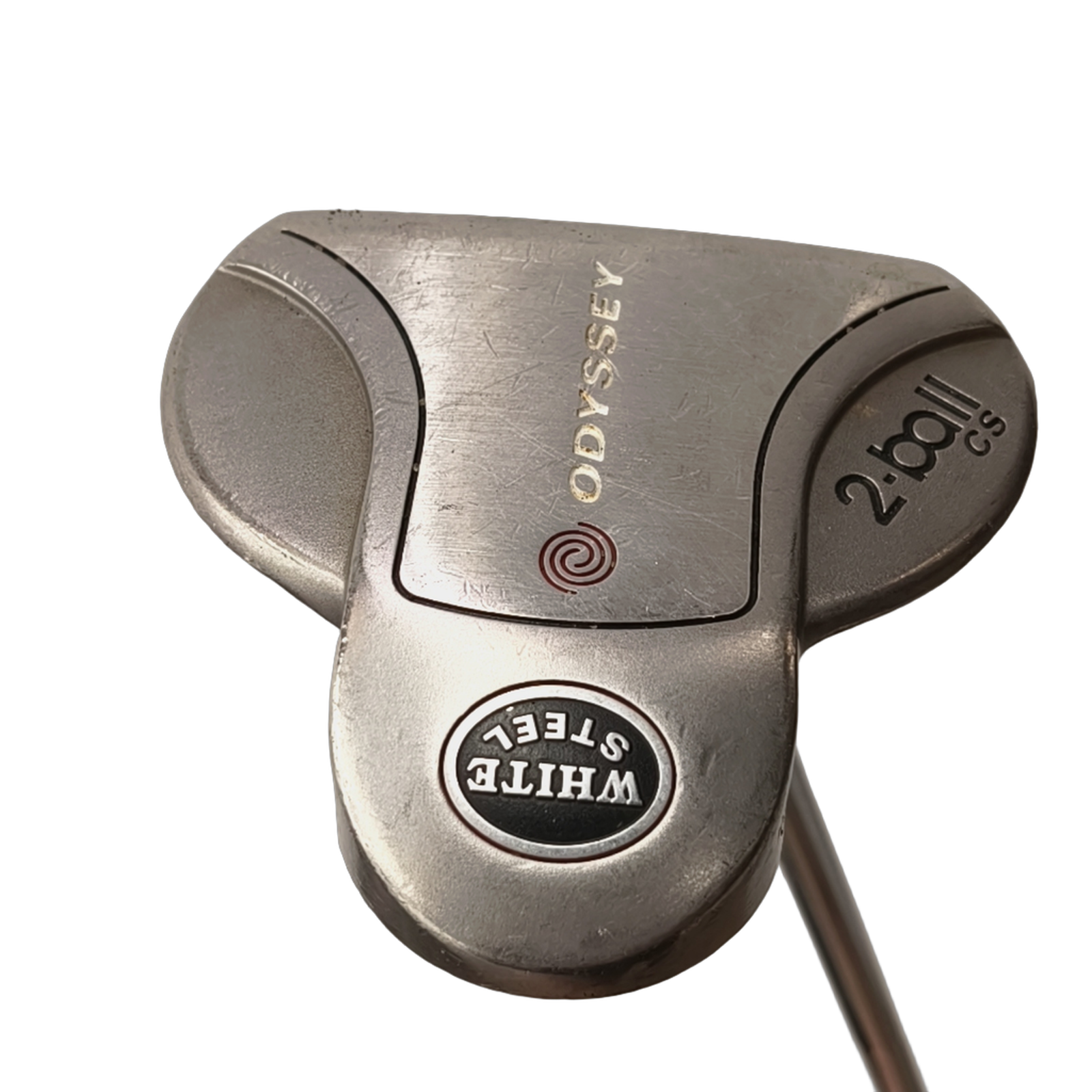 Odyssey White Steel 2-Ball Putter / 33" [model:birefnet-general] [bg:handrolled]