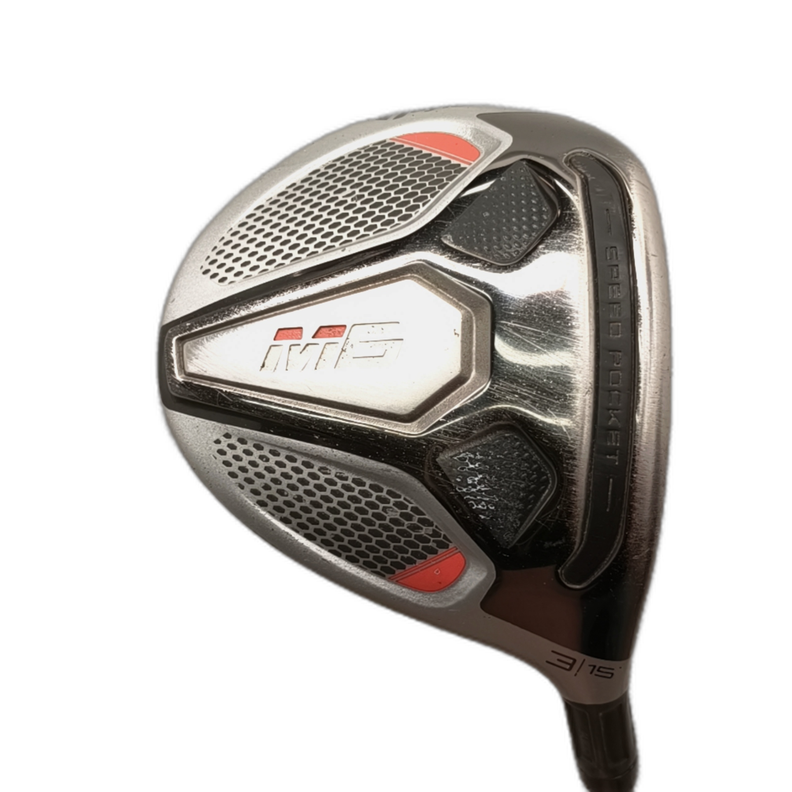 TaylorMade M6 Fairway Wood / Flex Regular / #3/15 [model:silueta] [bg:handrolled]
