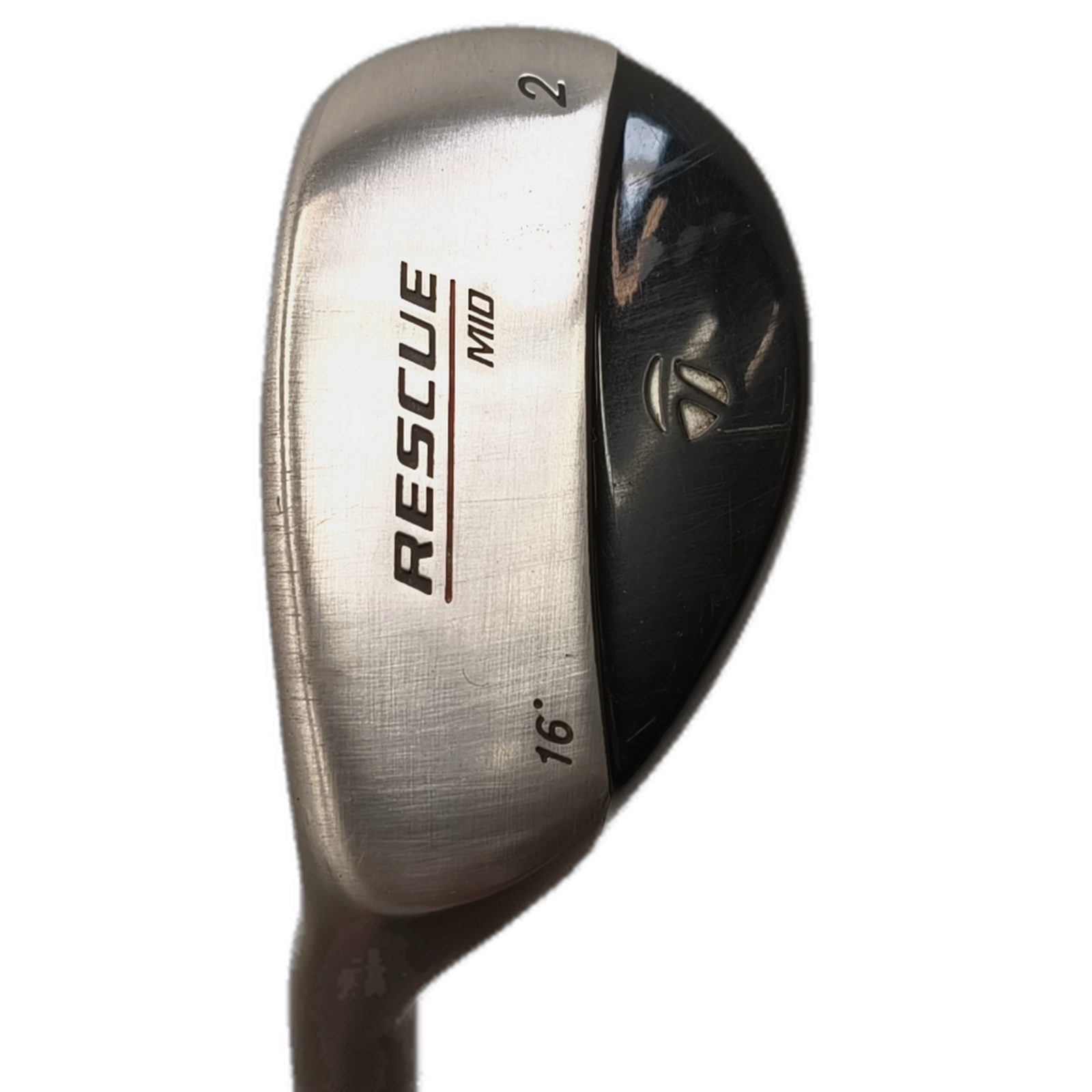 Venstre TaylorMade Rescue Mid Hybrid / Flex Stiff / #2/16 [model:silueta] [bg:handrolled]