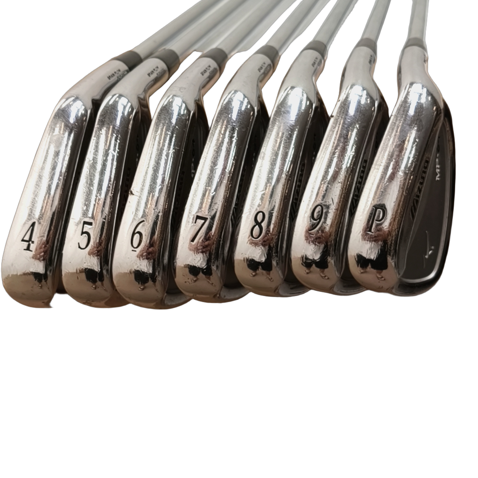 Mizuno MP-64 Jernsæt / 4-PW / Flex Stiff / Stål [model:birefnet-general] [bg:handrolled]
