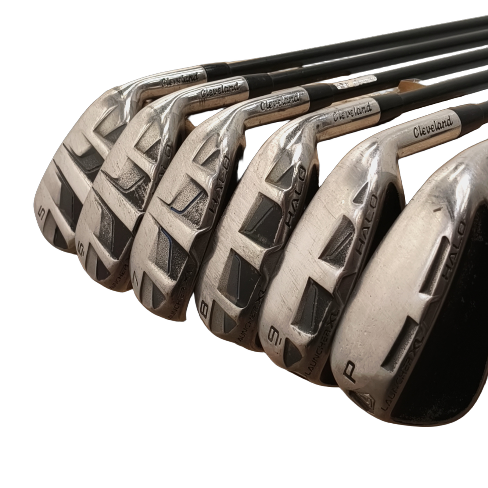 Cleveland Launcher XL Halo Jernsæt / 5-PW / Flex A-flex / Grafit [model:birefnet-general] [bg:handrolled]