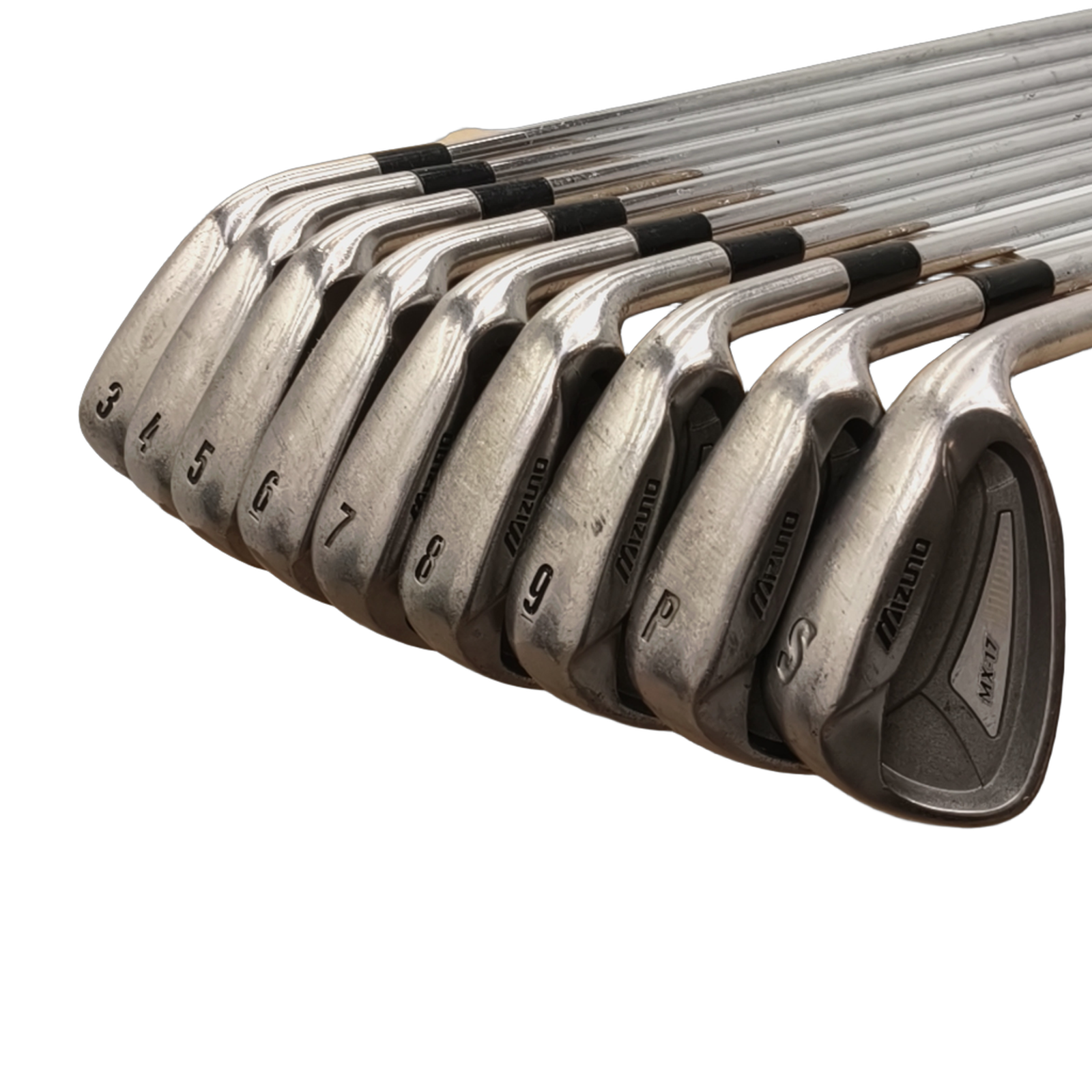 Mizuno MX-17 Jernsæt / 3-PW / Flex Stiff / Stål [model:birefnet-general] [bg:handrolled]