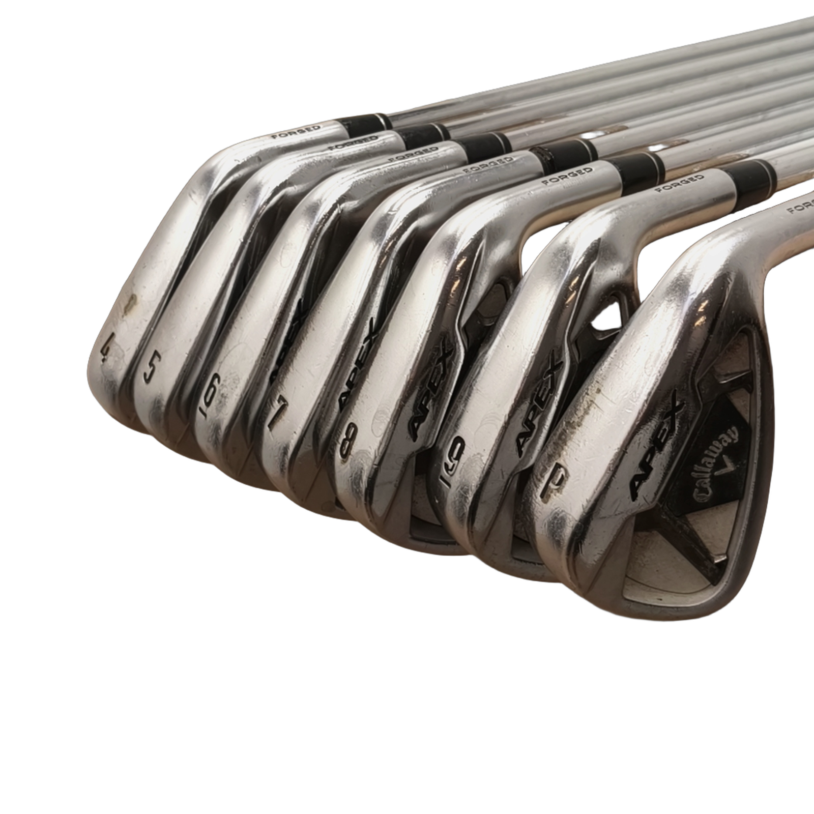 Callaway Apex Jernsæt / 4-PW / Flex Stiff / Stål [model:birefnet-general] [bg:handrolled]