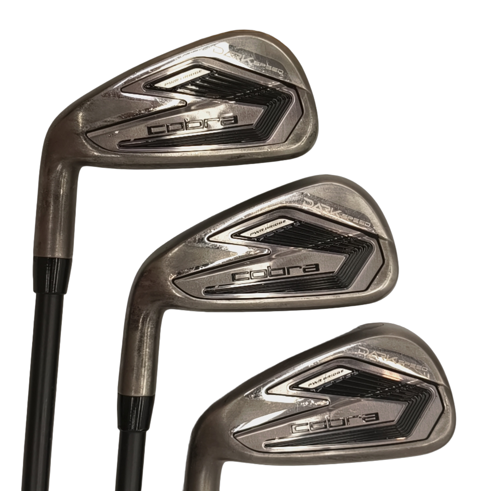 Venstre Cobra Darkspeed Jernsæt / 5-PW / Flex Regular / Grafit [model:birefnet-general] [bg:handrolled]
