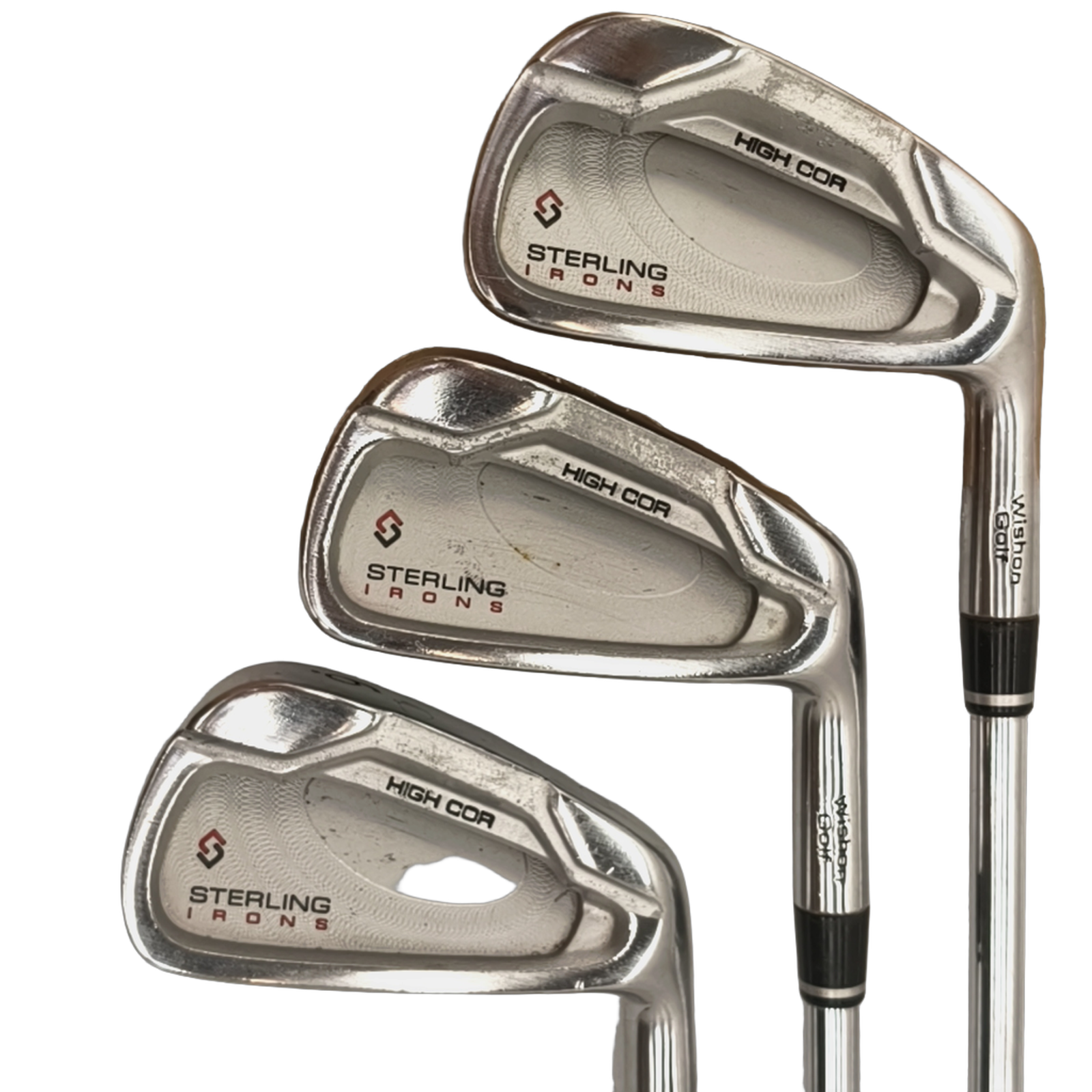Wishon Golf Sterling Jernsæt / 4-PW+GW+SW / Flex Regular / Stål [model:birefnet-general] [bg:handrolled]