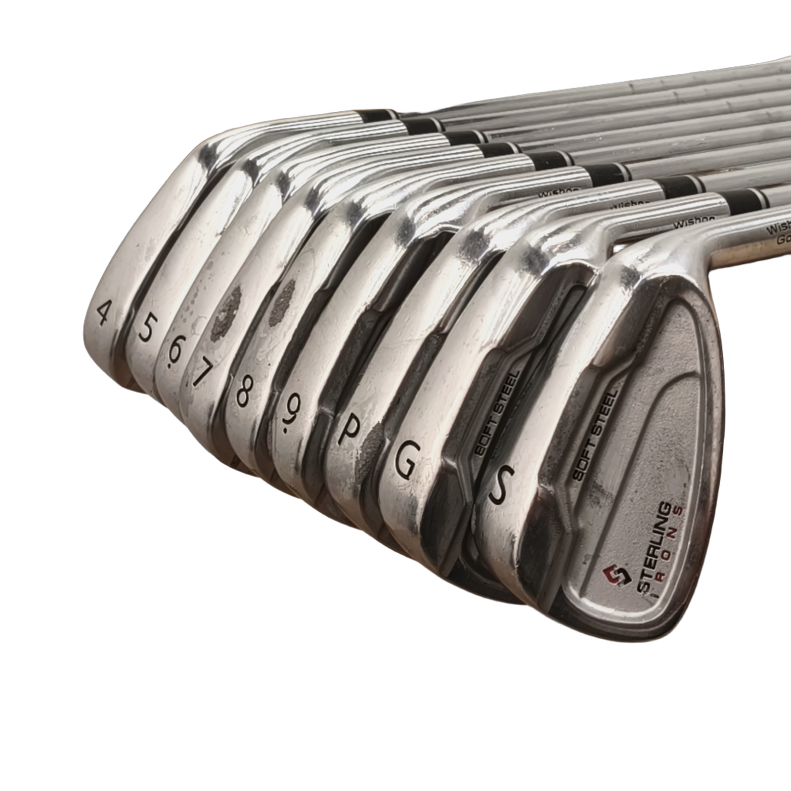 Wishon Golf Sterling Jernsæt / 4-PW+GW+SW / Flex Regular / Stål [model:birefnet-general] [bg:handrolled]