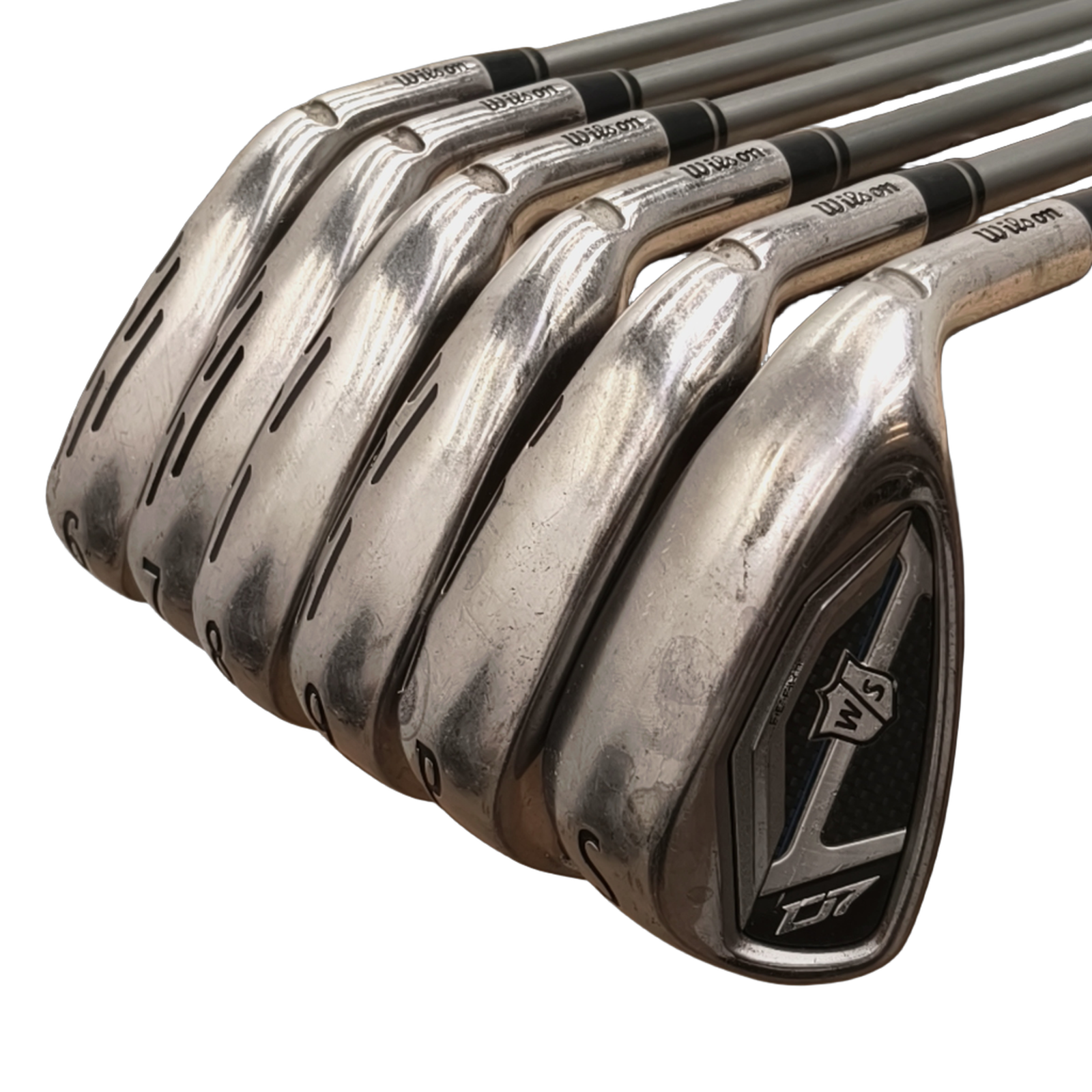 Wilson Staff D7 Jernsæt / 6-PW+SW / Flex A-flex / Grafit [model:birefnet-general] [bg:handrolled]