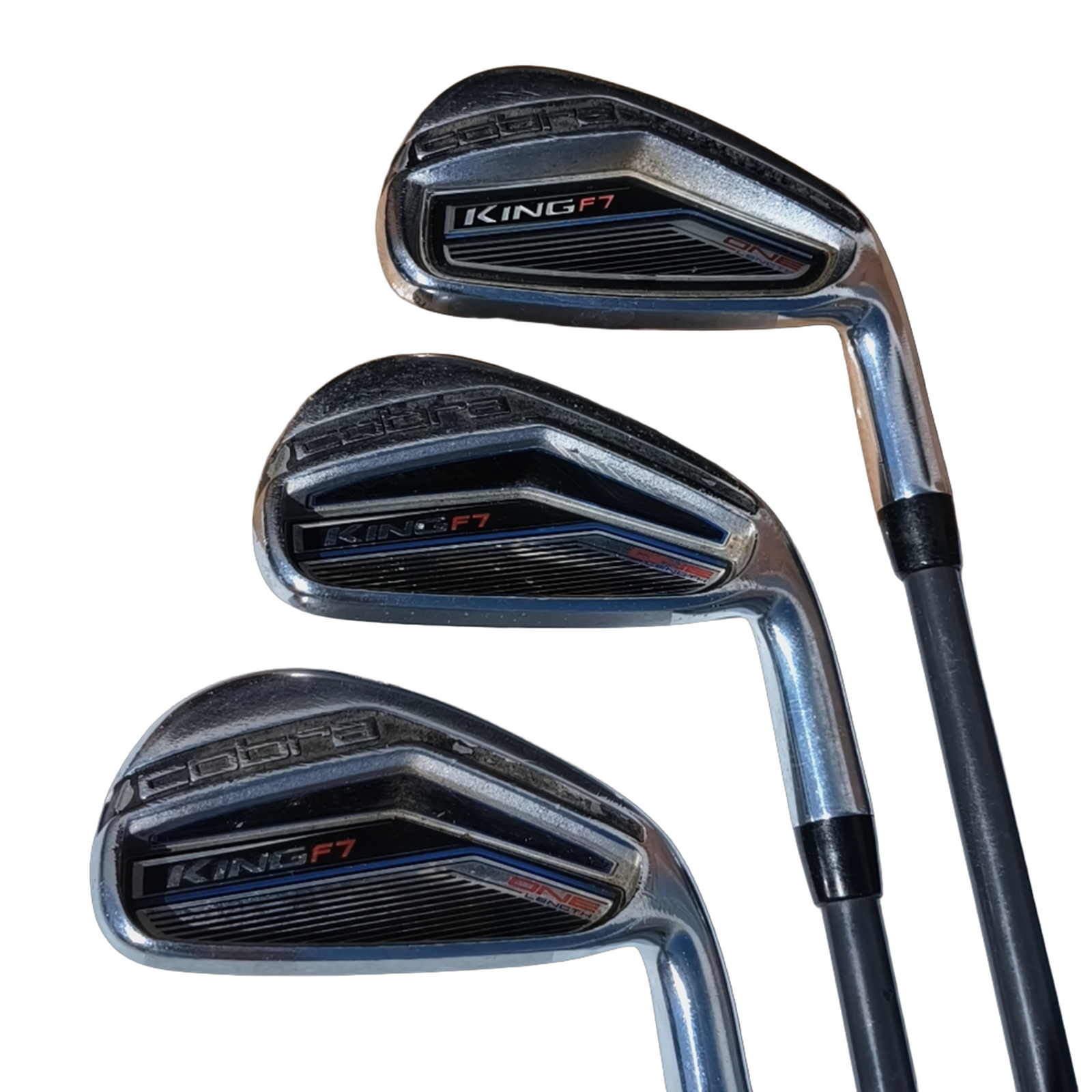 Cobra King F7 OneLength Iron Set / 5-PW / Flex A-flex / Graphite [model:birefnet-general] [bg:handrolled]