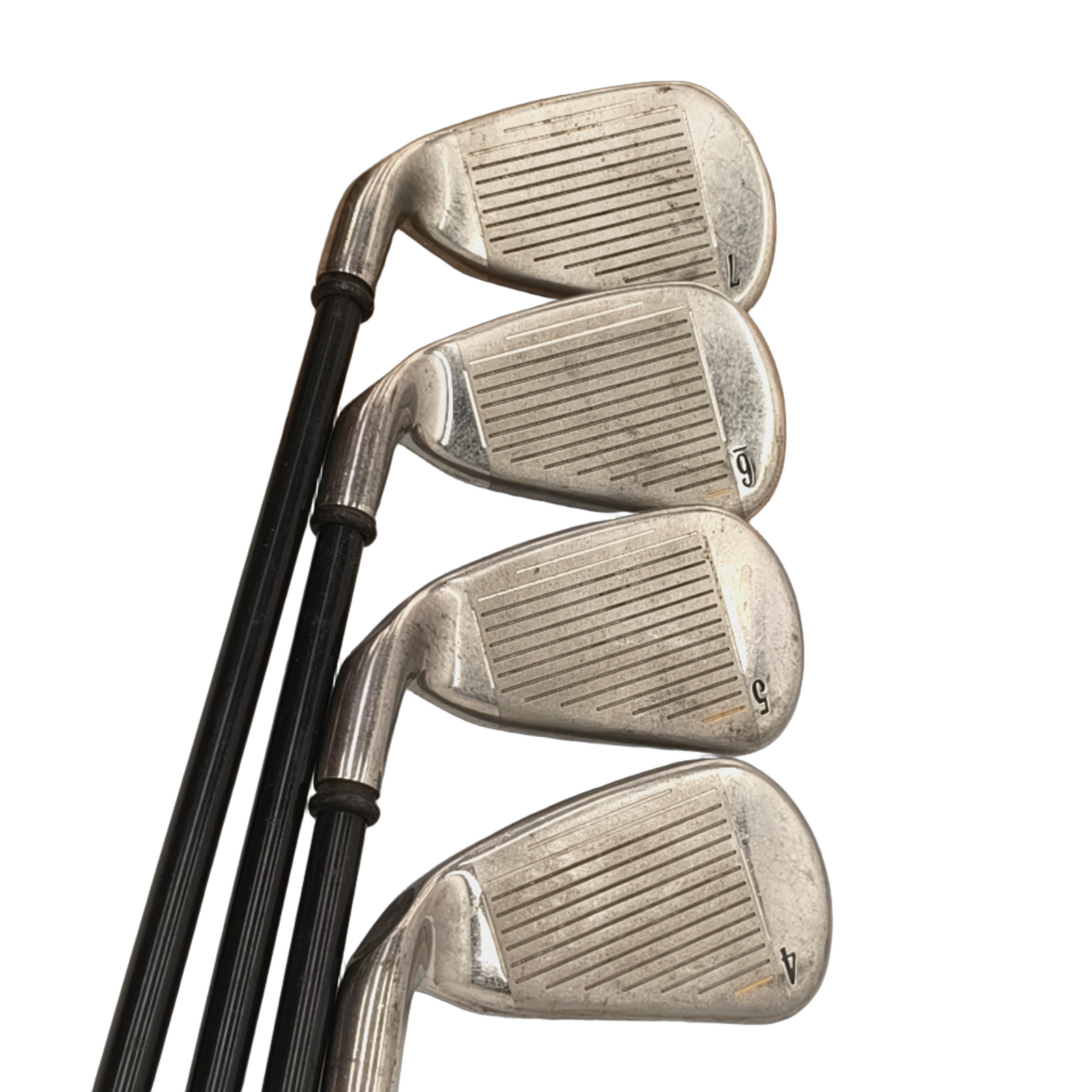 Callaway Big Bertha 2004 Jernsæt / 4-PW+SW / Flex A-flex / Grafit [model:birefnet-general] [bg:handrolled]