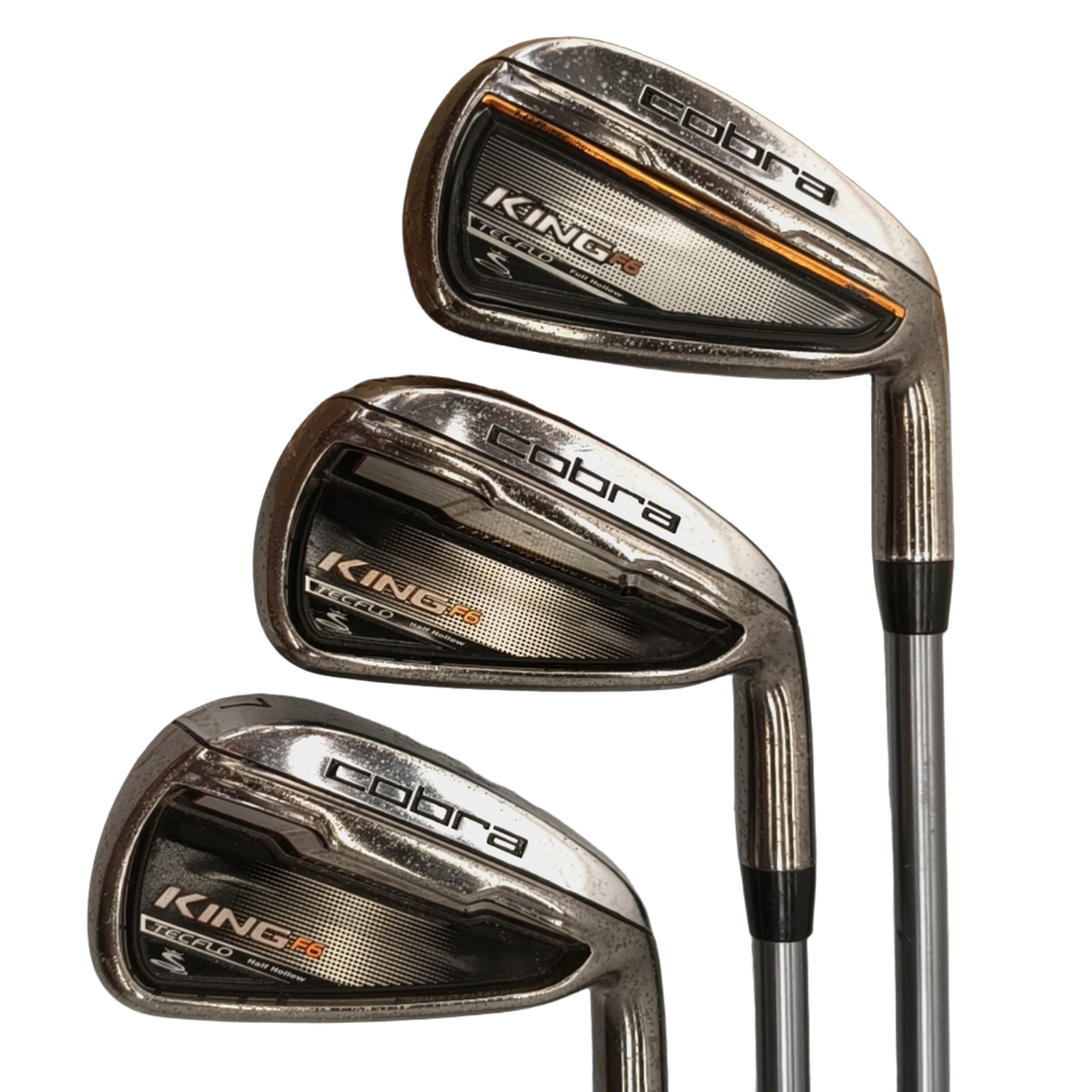 Cobra King F6 Tecflo Jernsæt / 5-PW / Flex Regular / Grafit [model:birefnet-general] [bg:handrolled]
