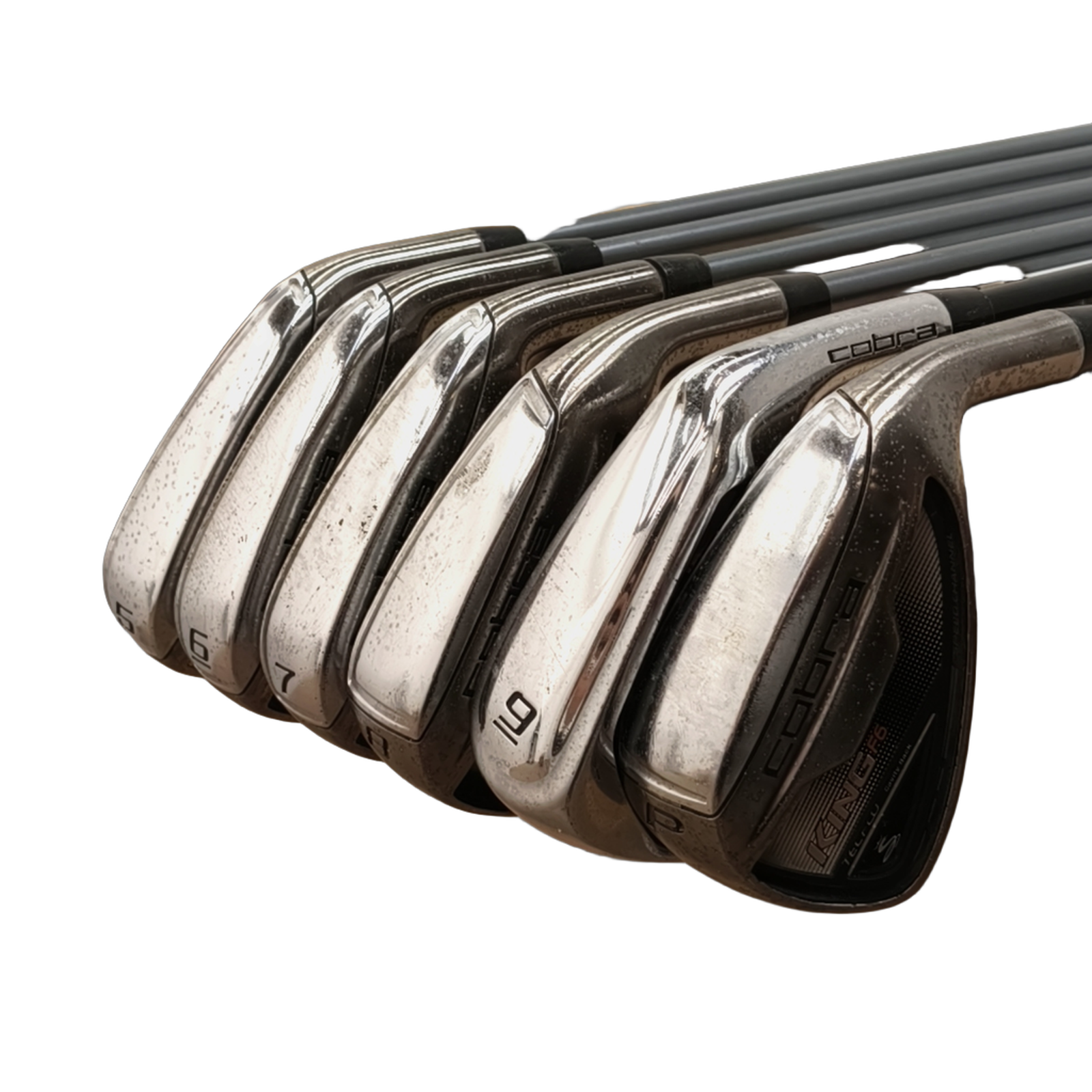 Cobra King F6 Tecflo Jernsæt / 5-PW / Flex Regular / Grafit [model:birefnet-general] [bg:handrolled]