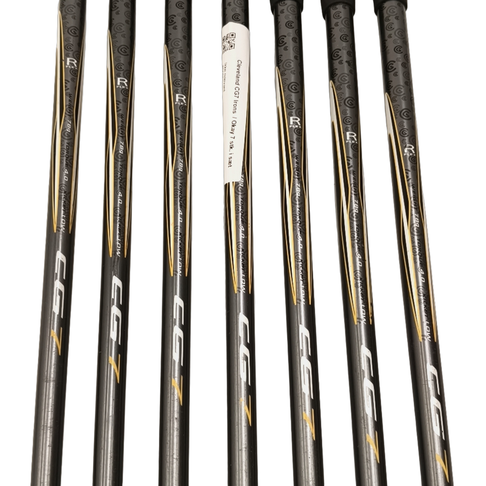 Cleveland CG7 Jernsæt / 4-PW / Flex Regular / Grafit [model:birefnet-general] [bg:handrolled]