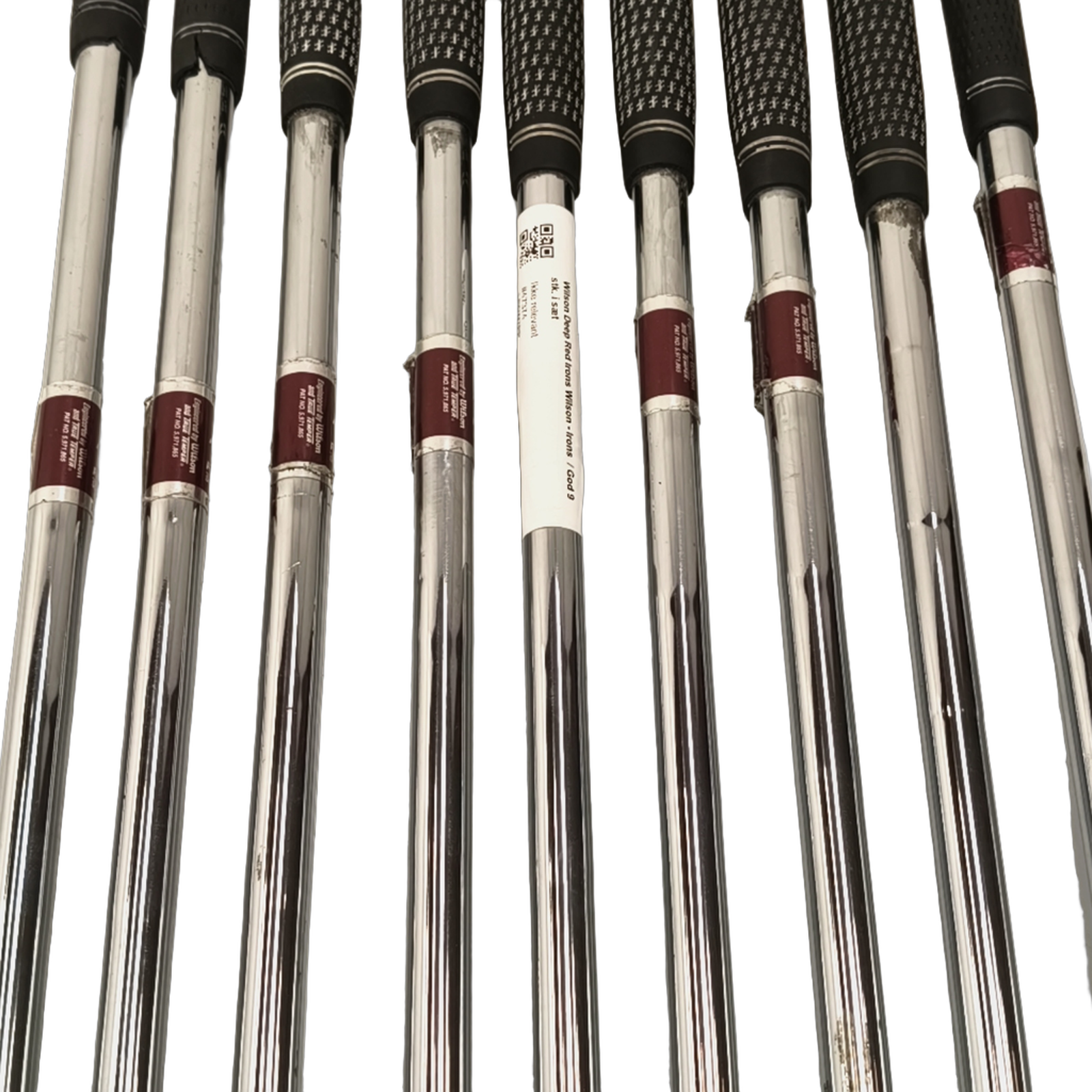 Wilson Deep Red Jernsæt / 3-PW+SW / Flex Regular / Stål [model:birefnet-general] [bg:handrolled]