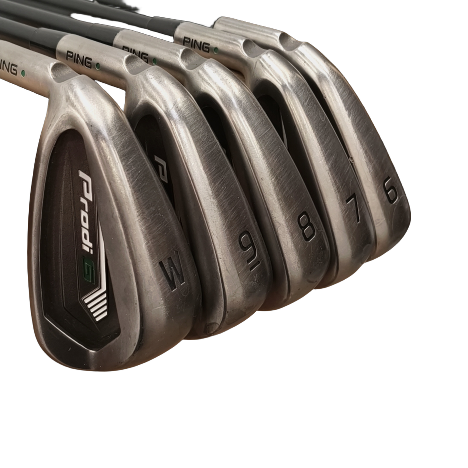 Venstre PING Prodi G Jernsæt / 6-PW / Flex Junior / Grafit [model:birefnet-general] [bg:handrolled]