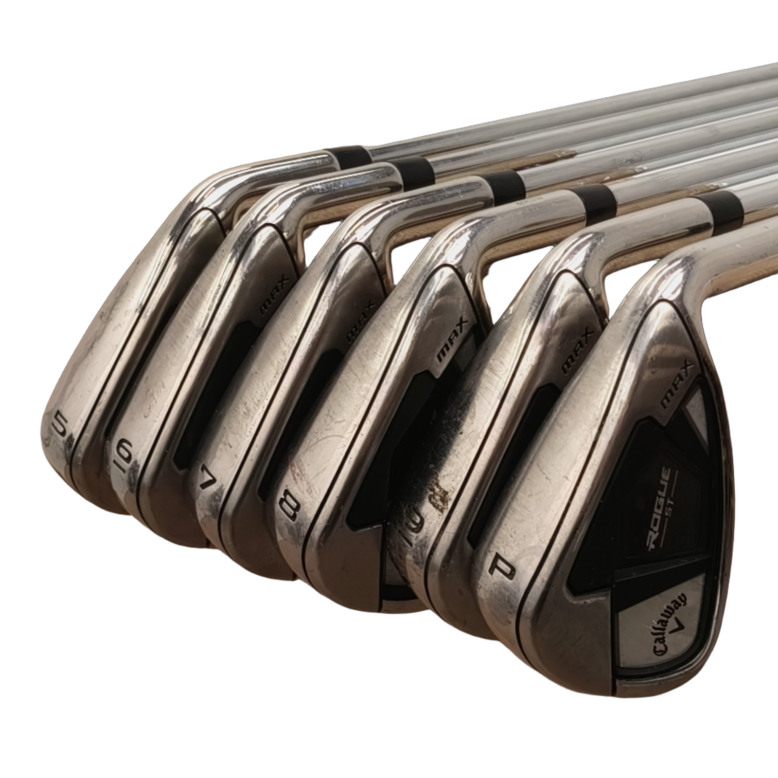 Callaway Rogue ST Max Jernsæt / 5-PW / Flex Regular / Stål [model:birefnet-general] [bg:handrolled]