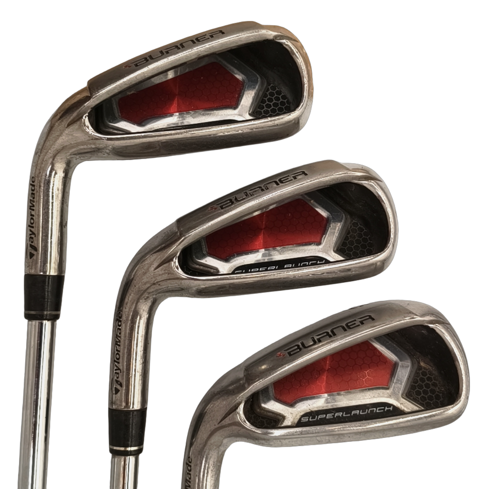 Venstre TaylorMade Burner Superlaunch Jernsæt / 4-PW / Flex Regular / Stål [model:birefnet-general] [bg:handrolled]
