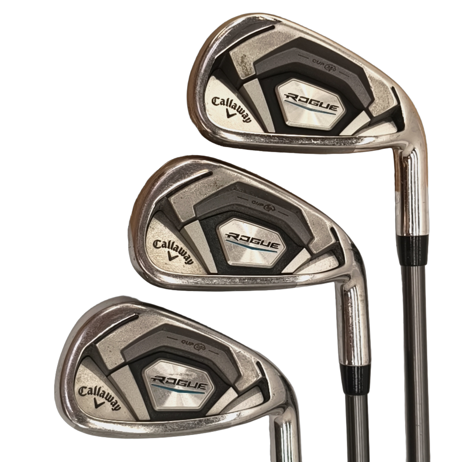 Callaway Rogue CF18 Jernsæt / 6-PW+GW / Flex A-flex / Grafit [model:birefnet-general] [bg:handrolled]