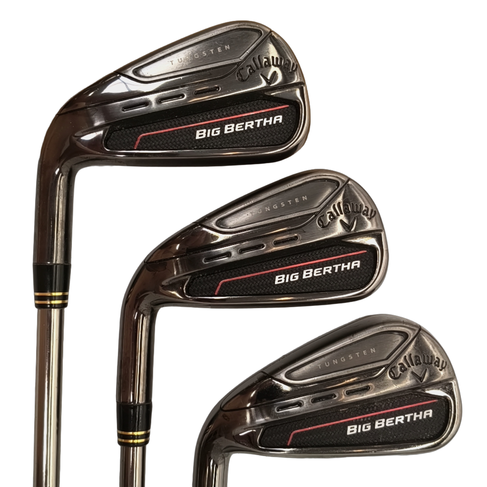 Venstre Callaway Big Bertha 2023 Jernsæt / 5-PW+GW / Flex Regular / Grafit [model:birefnet-general] [bg:handrolled]