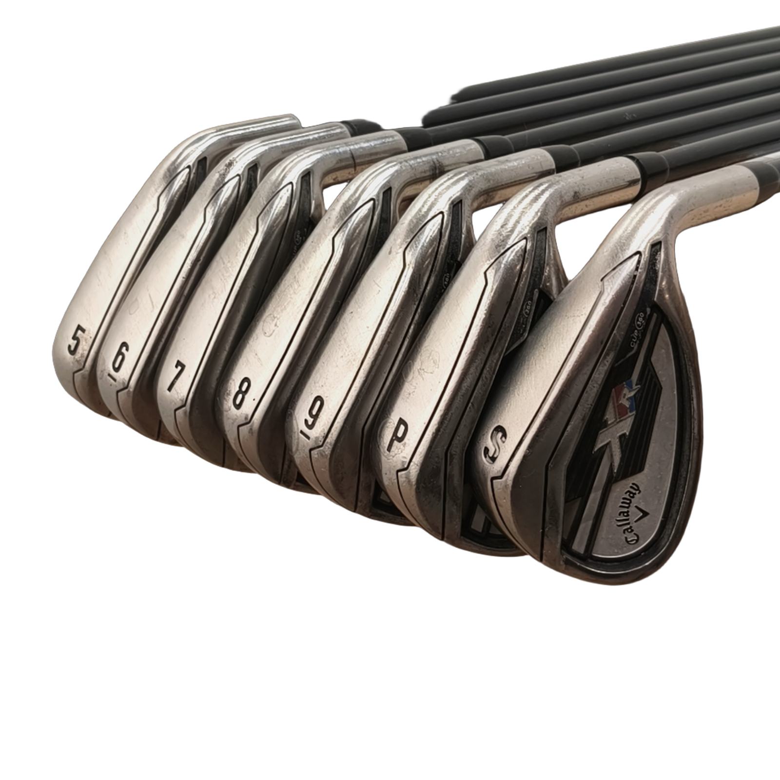 Callaway XR Jernsæt / 5-PW+SW / Flex A-flex / Grafit [model:birefnet-general] [bg:handrolled]