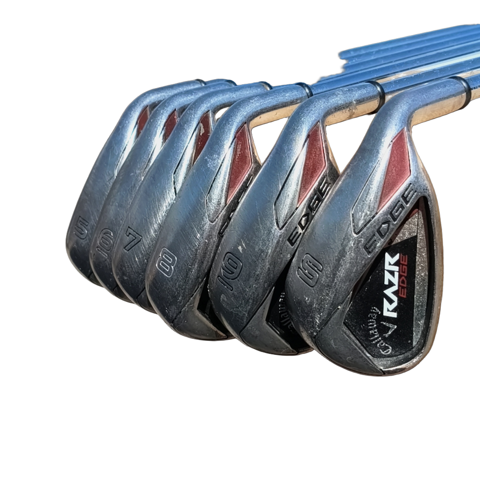 Callaway RAZR Edge Jernsæt / 5-9i+SW / Flex Uniflex / Stål [model:birefnet-general] [bg:handrolled]