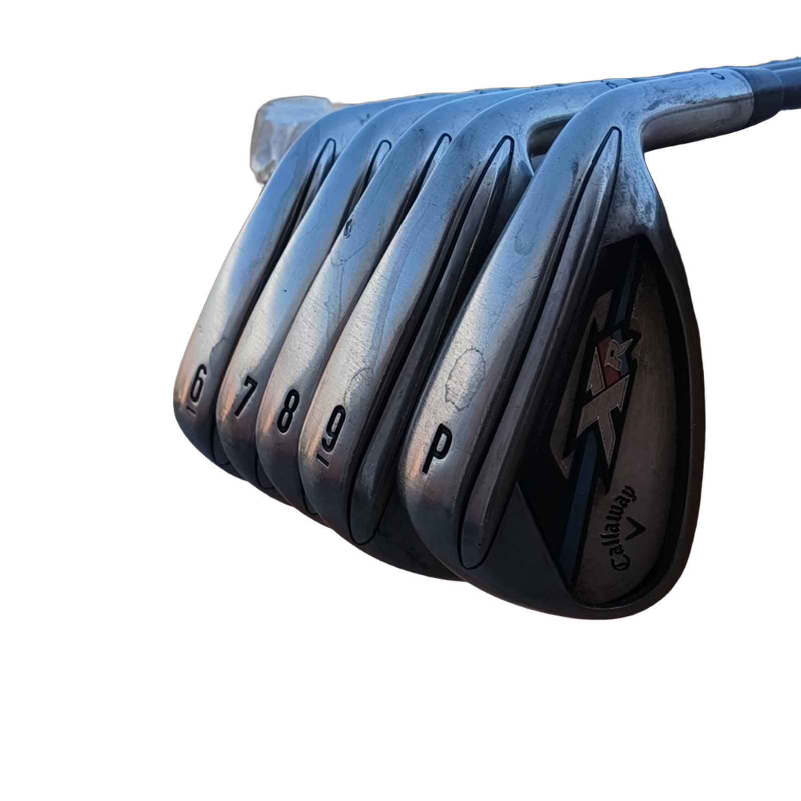Callaway XR Jernsæt / 6-PW / Flex A-flex / Grafit [model:birefnet-general] [bg:handrolled]