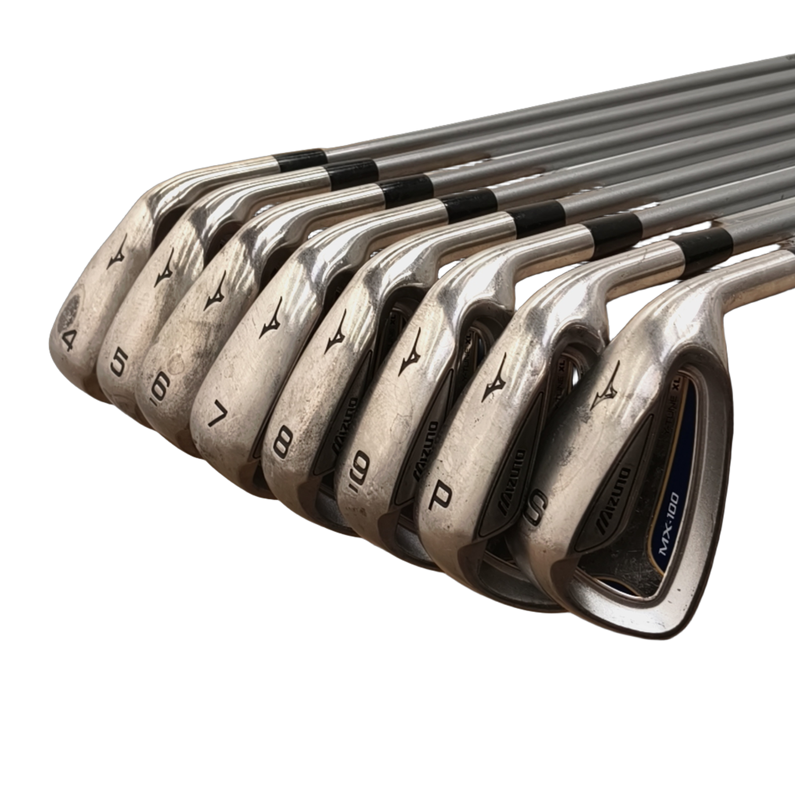 Mizuno MX-100 Jernsæt / 4-PW+SW / Flex Regular / Grafit [model:birefnet-general] [bg:handrolled]