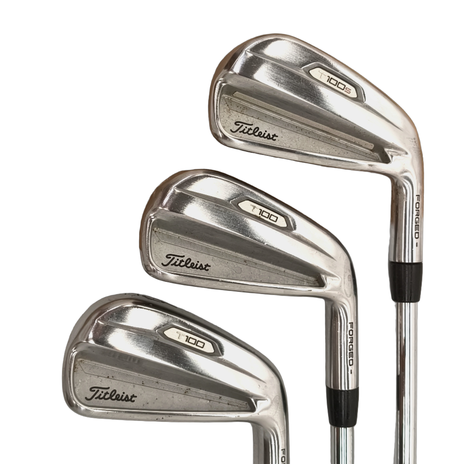 Titleist T100 Gen. 1 Jernsæt / 4-9i / Flex X-Stiff / Stål [model:birefnet-general] [bg:handrolled]